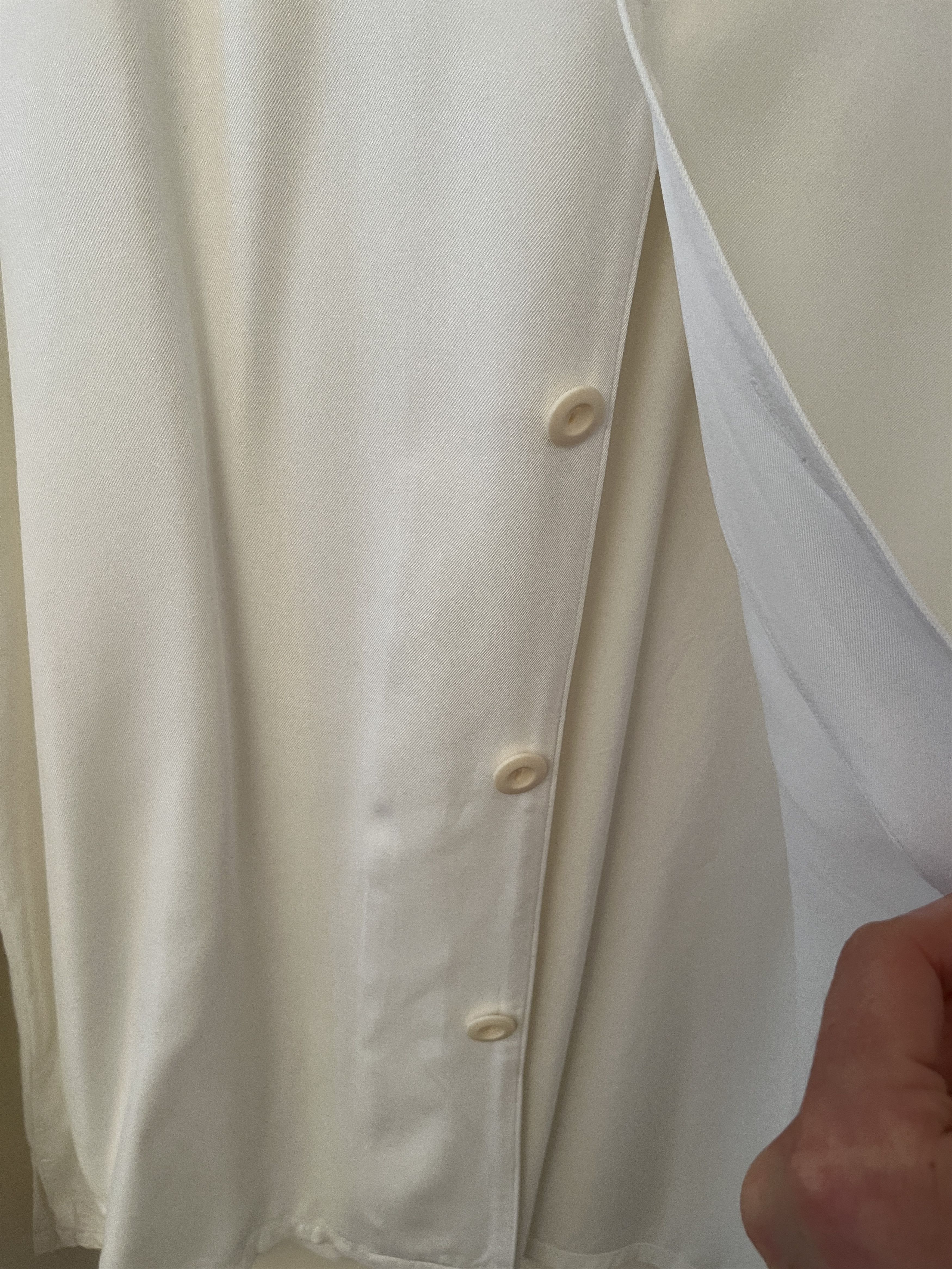 Sandro Sandro Floaty Viscose Shirt Cuban Camp Collar White Size US S / EU 44-46 / 1 - 9 Thumbnail
