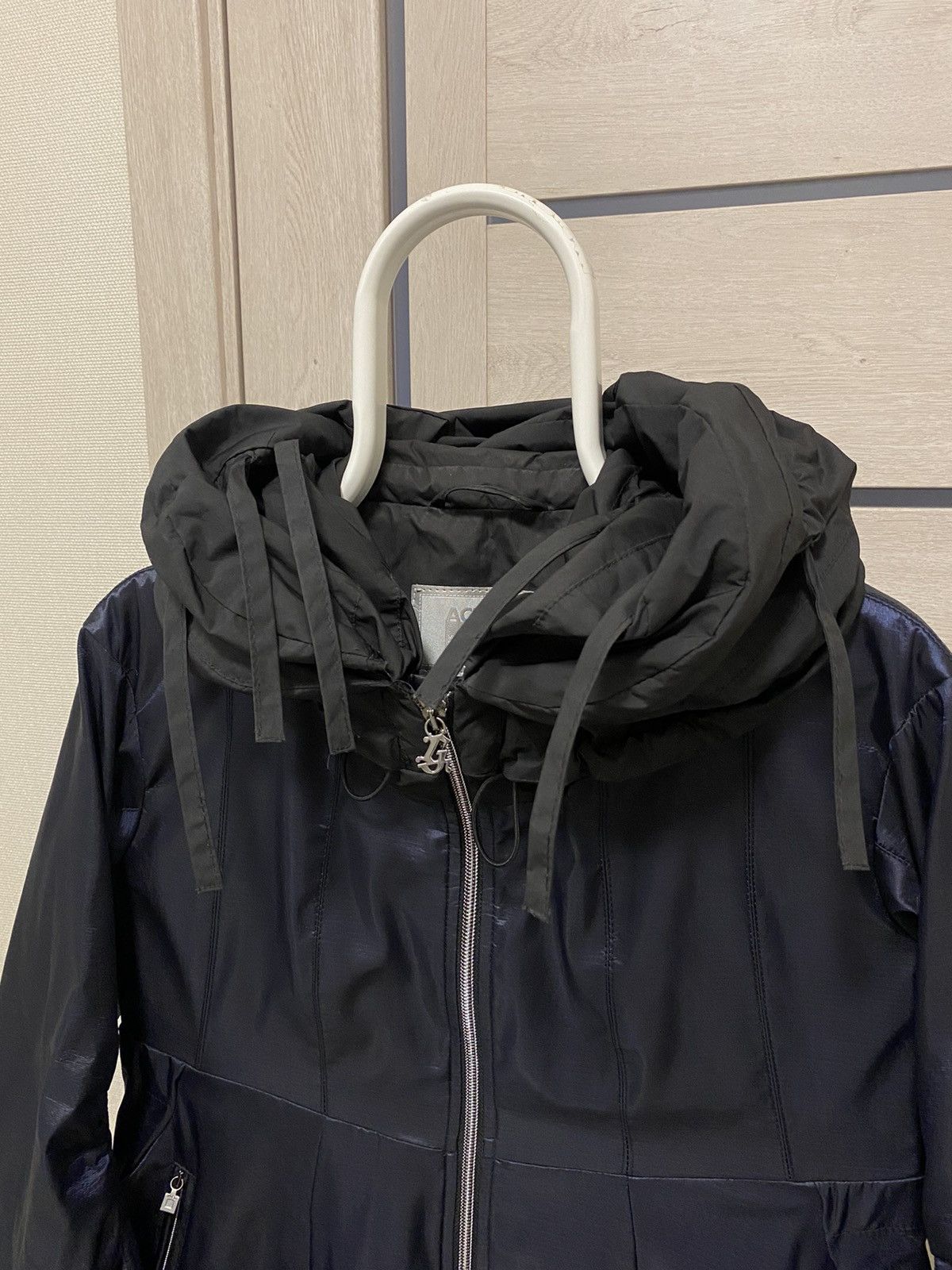 Marithe + Francois Girbaud × Vintage Marithe François Girbaud Shimmer Women’s Deep Hood Jacket Size ONE SIZE - 5 Thumbnail