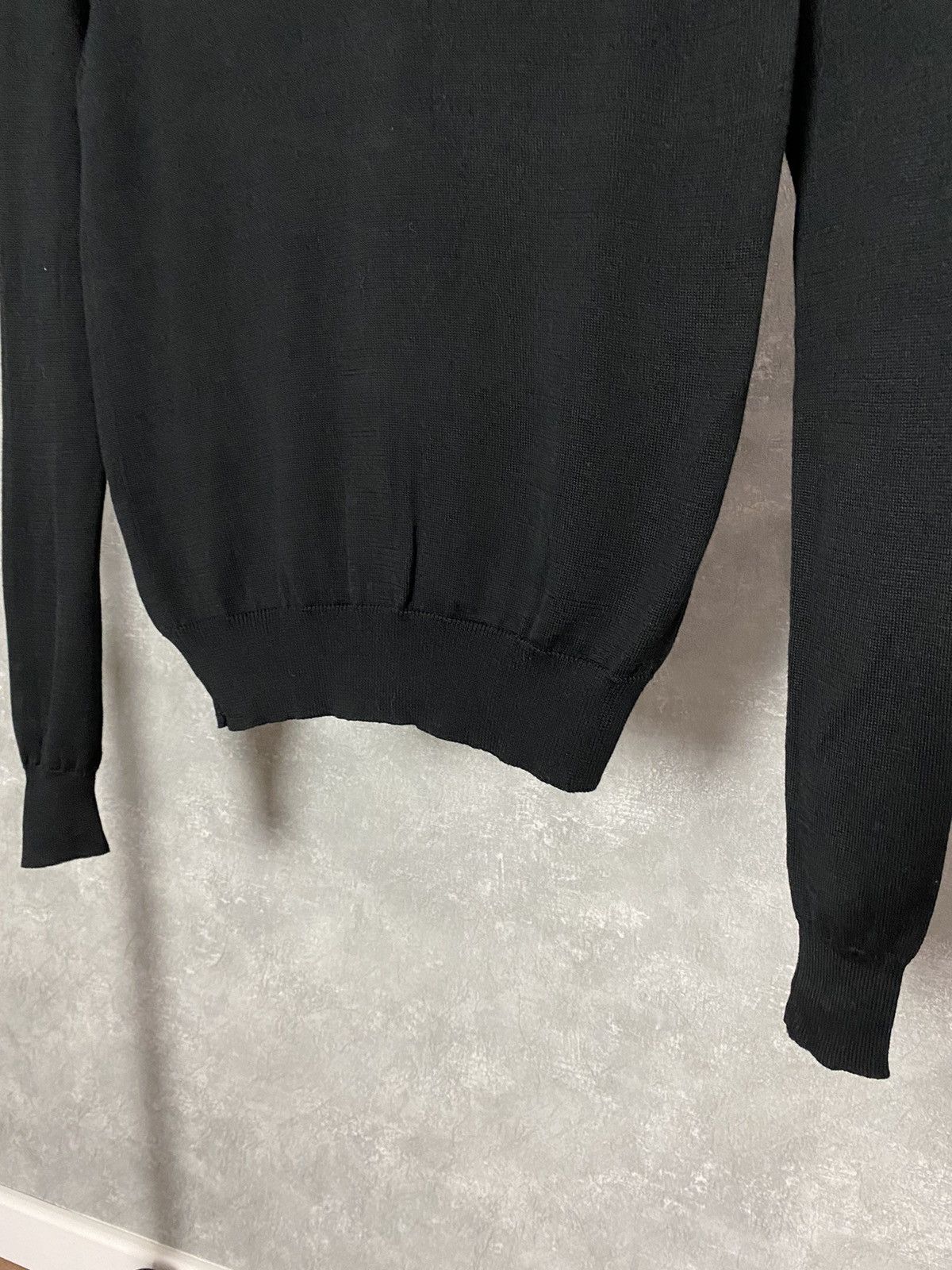 Kenzo × Vintage Kenzo Jeans Black Cotton Sequins Floral Boat Neck Cardigan Size S / US 4 / IT 40 - 7 Thumbnail