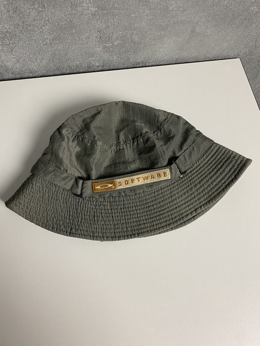 Vintage Vintage Oakley Software Khaki Nylon Bucket Hat | Grailed