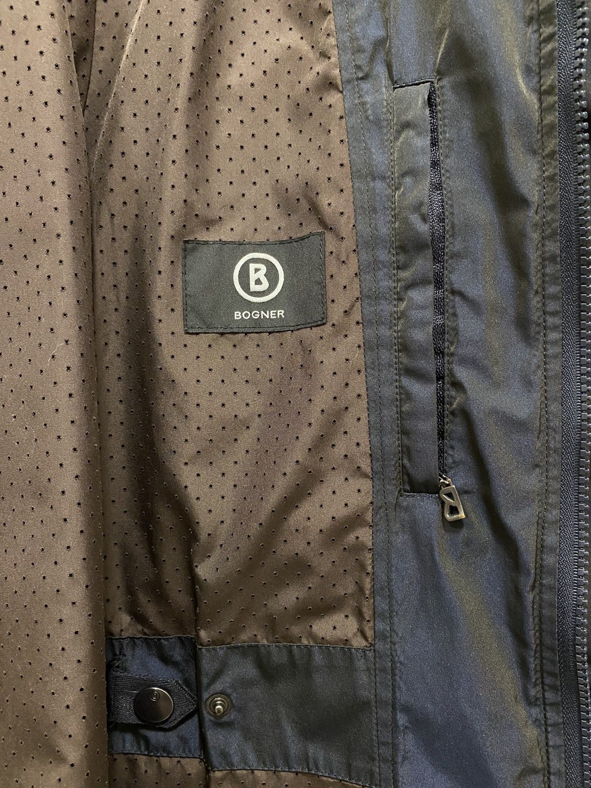 Bogner Bogner Dark Navy Shimmer Multipocket Men’s Hooded Jacket Size US M / EU 48-50 / 2 - 16 Thumbnail