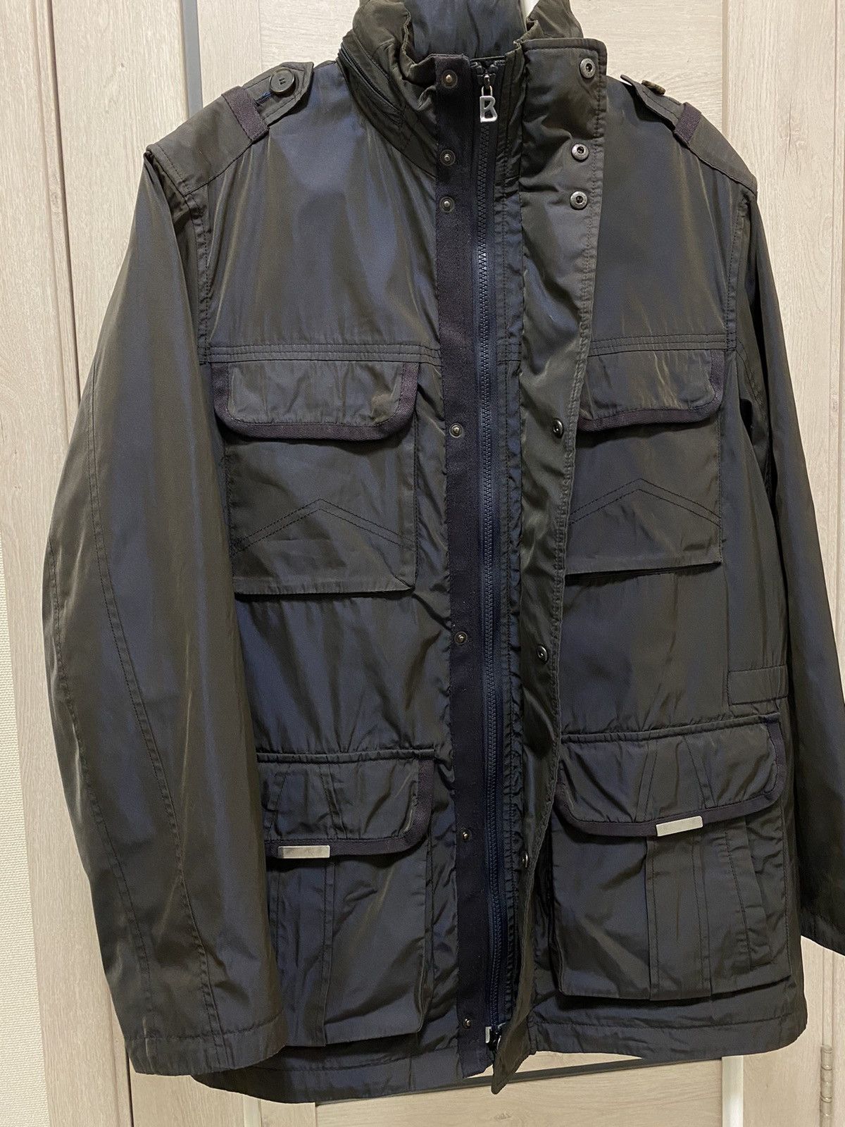 Bogner Bogner Dark Navy Shimmer Multipocket Men’s Hooded Jacket Size US M / EU 48-50 / 2 - 14 Thumbnail