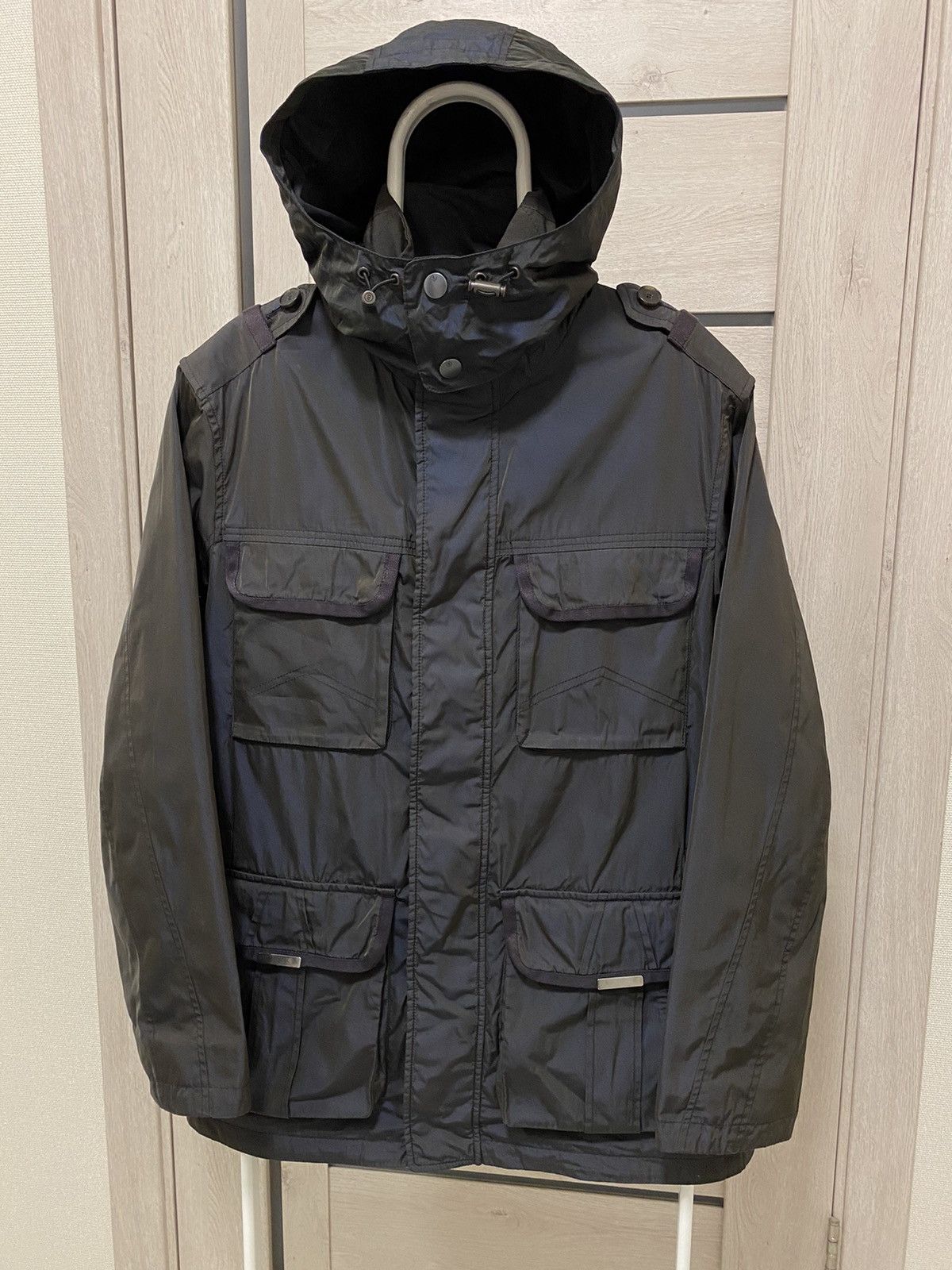 Bogner Bogner Dark Navy Shimmer Multipocket Men’s Hooded Jacket Size US M / EU 48-50 / 2 - 2 Thumbnail
