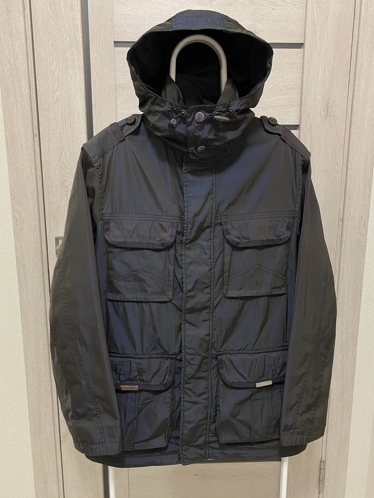 Bogner Bogner Dark Navy Shimmer Multipocket Men’s Hooded Jacket Size US M / EU 48-50 / 2 - 1 Thumbnail