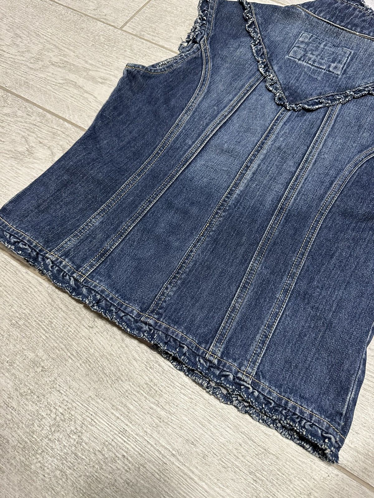 Japanese Brand × Vintage Vintage Avant-garde Denim Vest Size M / US 6-8 / IT 42-44 - 8 Thumbnail