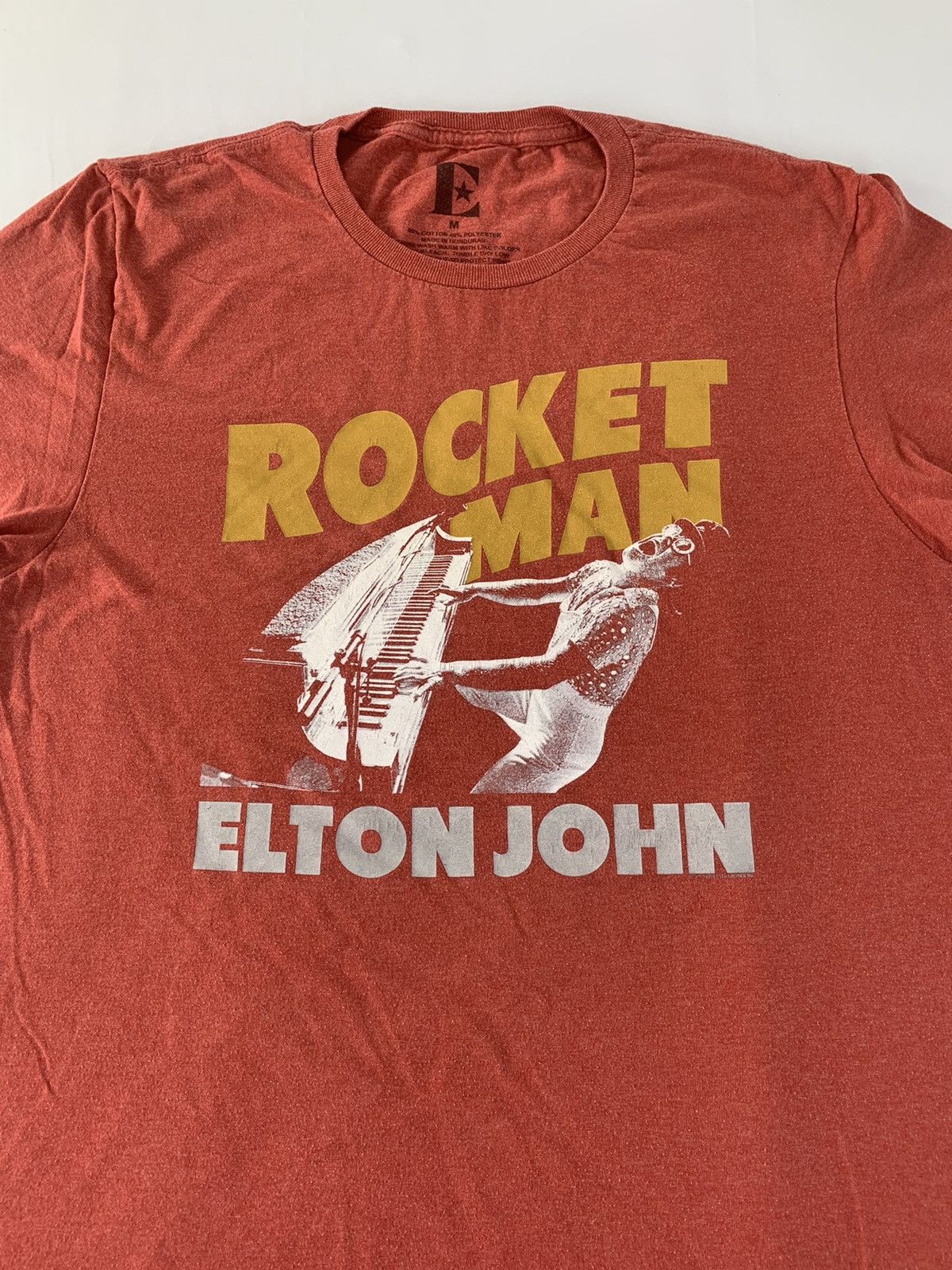 Band Tees Elton John Rocket Man British Singer Pianist Printed Tee Size US M / EU 48-50 / 2 - 2 Thumbnail