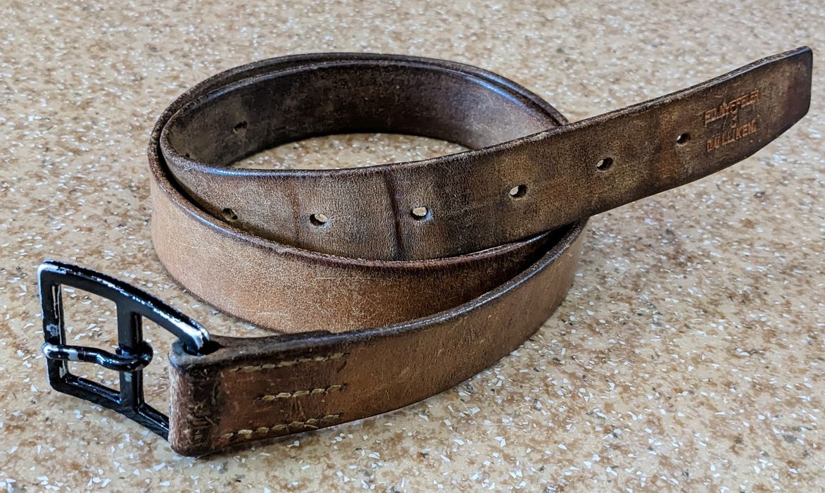 Military Vintage 70s Swiss Military Leather Belt Grailed