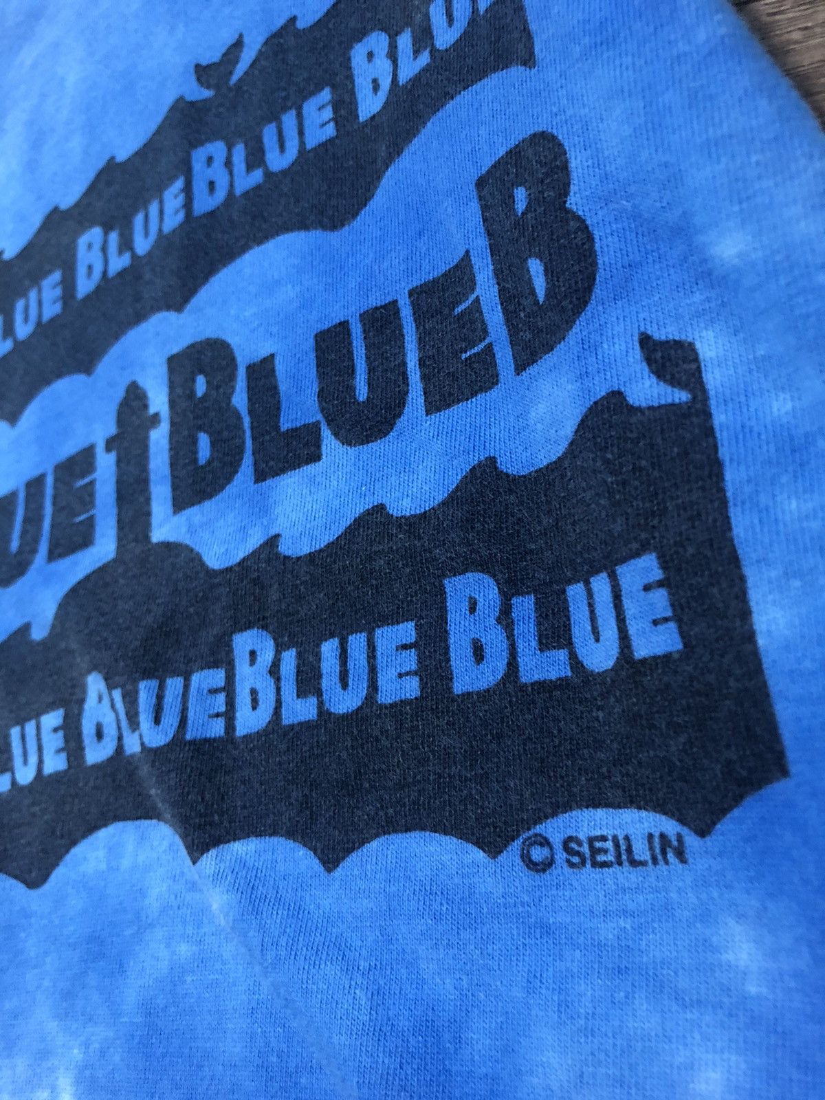 Blue Blue Japan × Japanese Brand × Vintage Vintage Blue Blue Tye Dye Tee Shirt Size US S / EU 44-46 / 1 - 2 Thumbnail