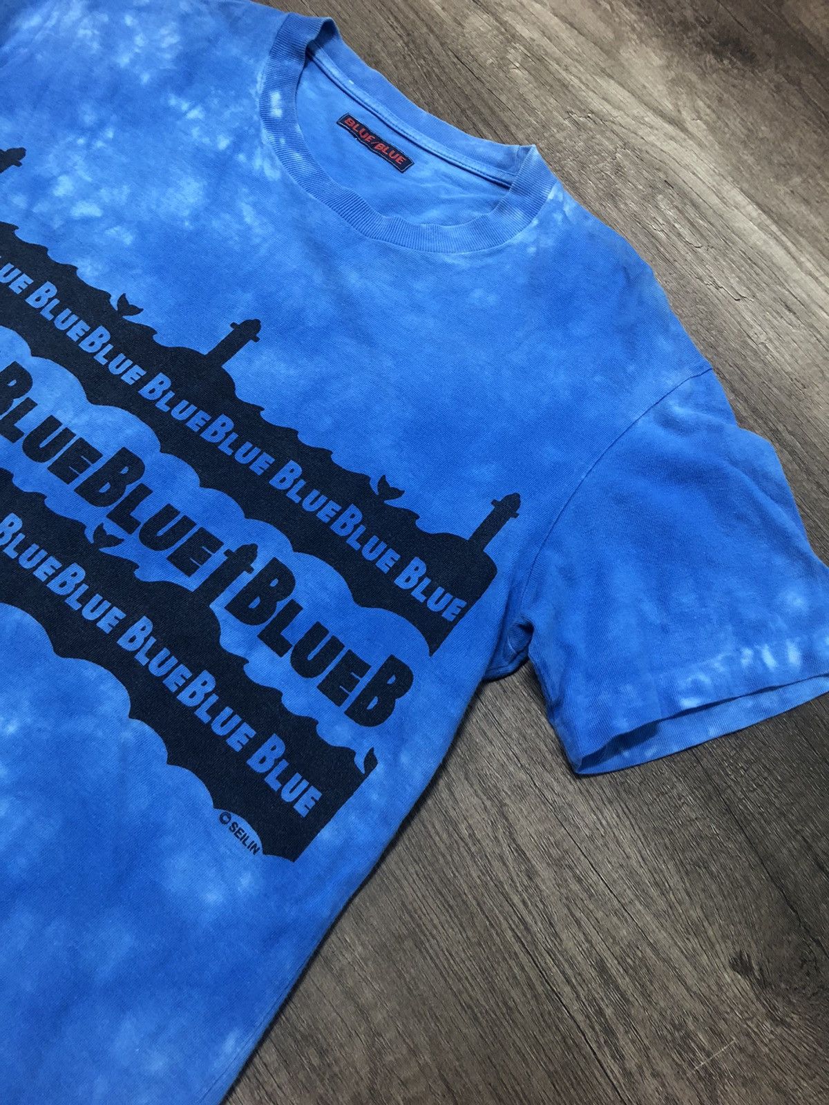 Blue Blue Japan × Japanese Brand × Vintage Vintage Blue Blue Tye Dye Tee Shirt Size US S / EU 44-46 / 1 - 8 Thumbnail