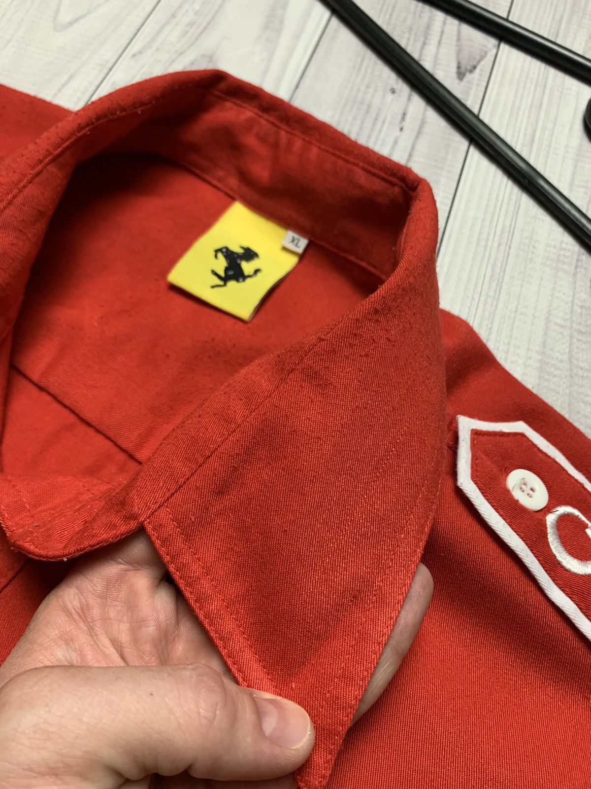 Ferrari × Vintage Vintage Ferrari shirt racing Vodafone shell Size US XL / EU 56 / 4 - 4 Thumbnail