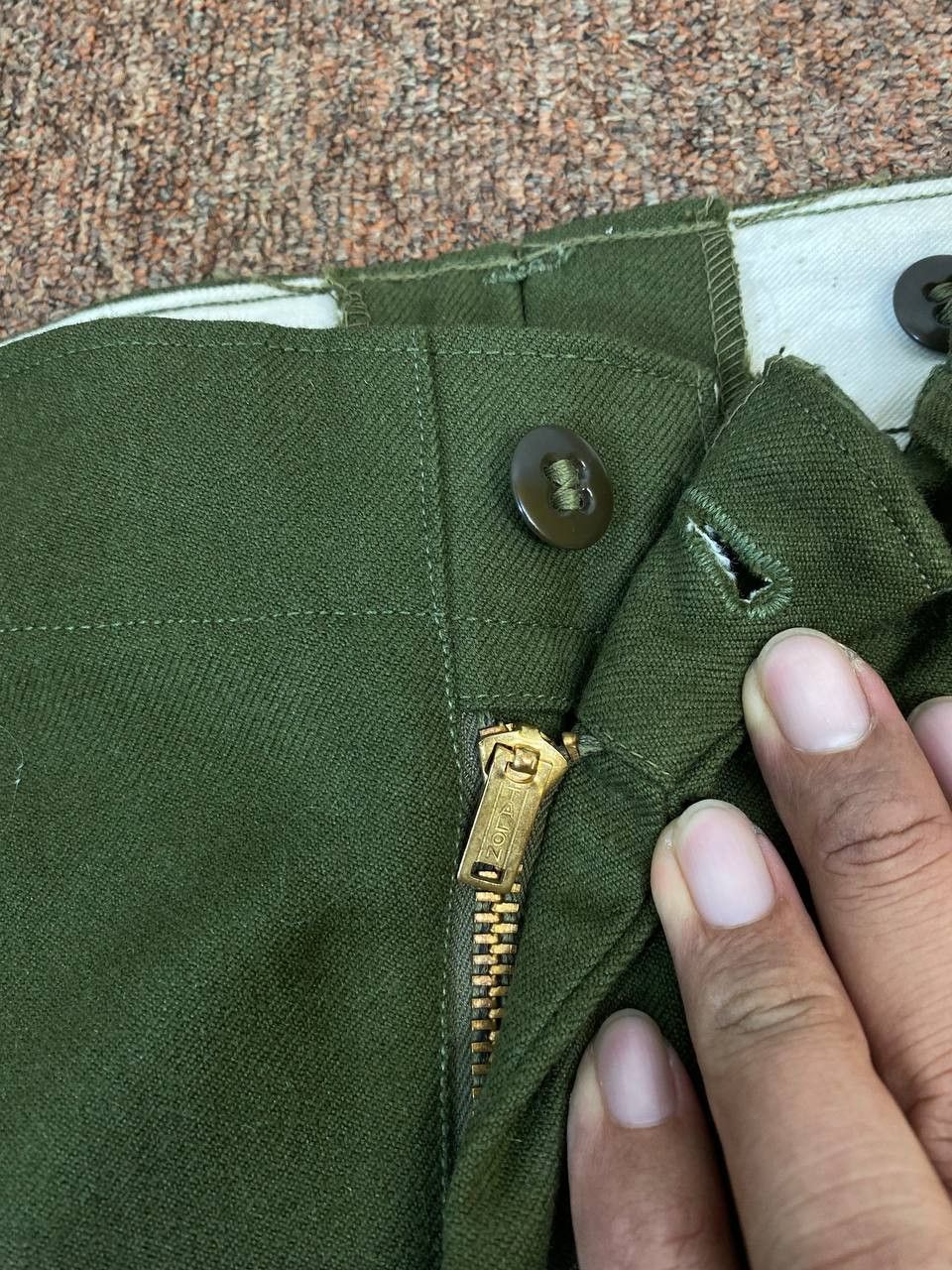 Vintage vintage us army wool pants 18 oz talon zipper Size US 40 / EU 56 - 9 Thumbnail