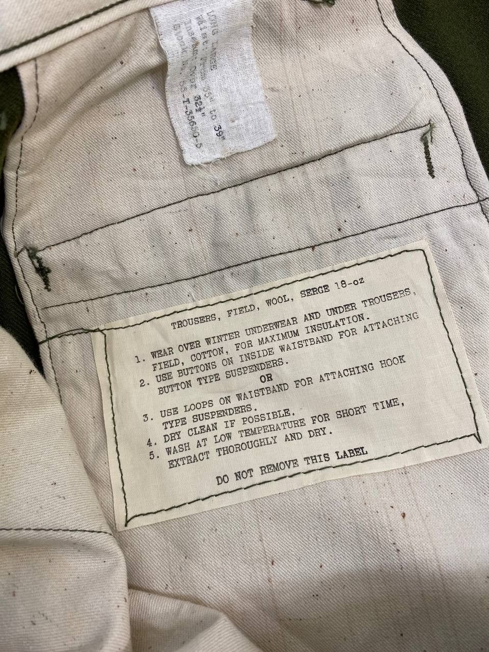 Vintage vintage us army wool pants 18 oz talon zipper Size US 40 / EU 56 - 12 Thumbnail