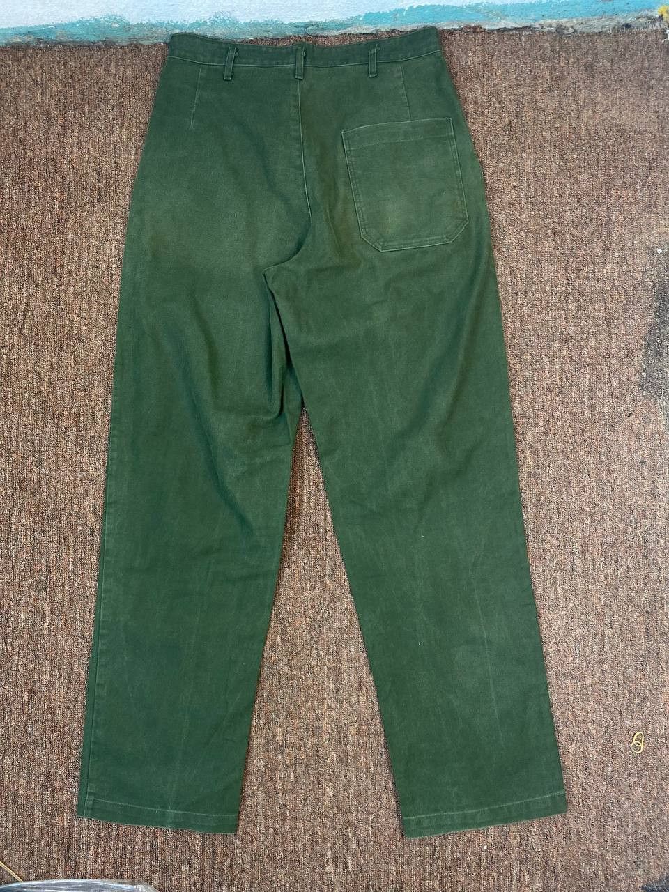 vintage swedish army c48 pants single back pocket