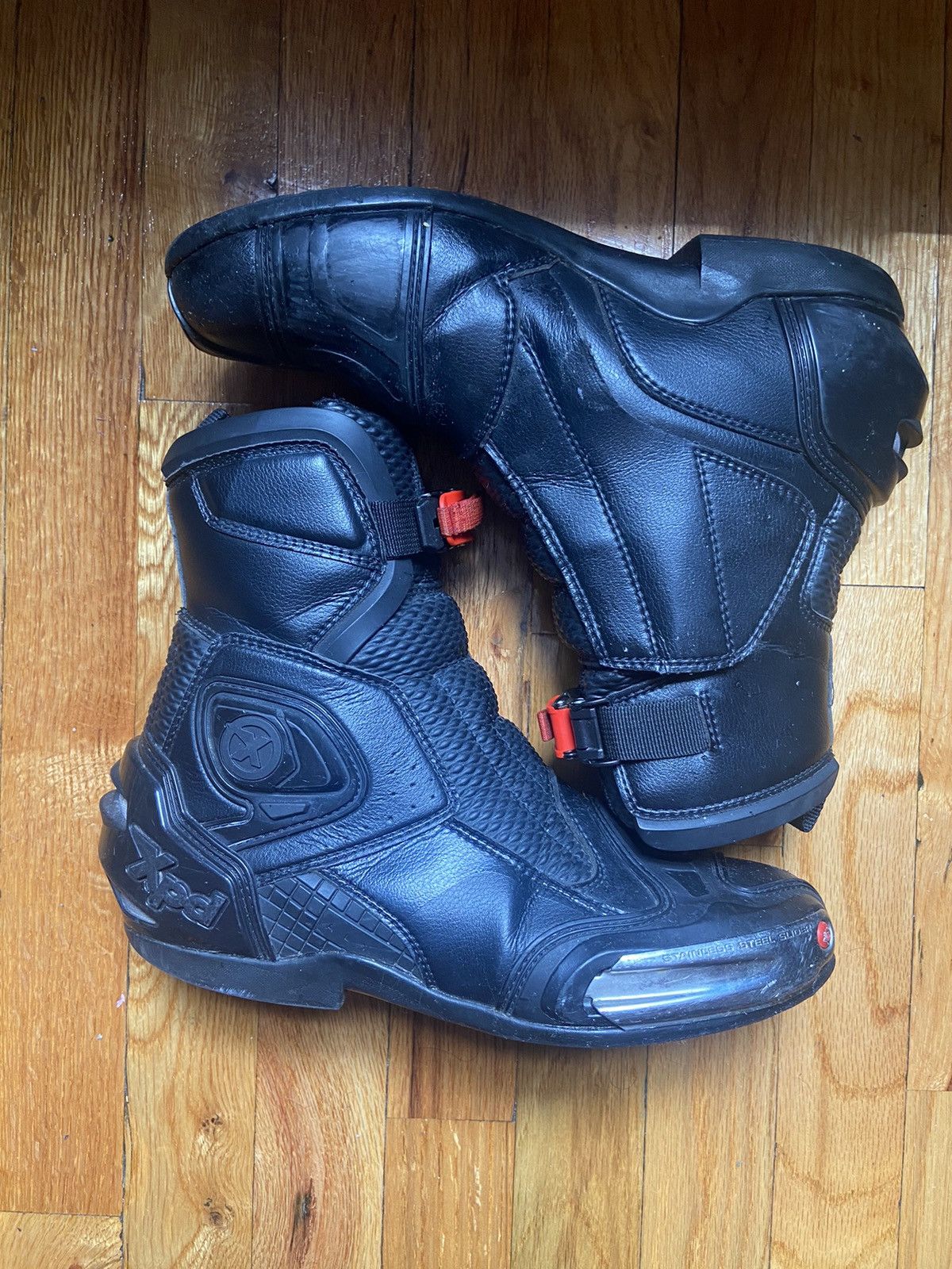 image of 1017 Alyx 9Sm x Alyx Super Alyx Spidi Moto Boot in Black, Men's (Size 8)