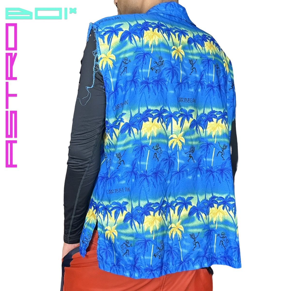 Vintage ASTROBOI* ASYMMETRIC BAHAMAS 🇧🇸 SHIRT Size US L / EU 52-54 / 3 - 6 Thumbnail