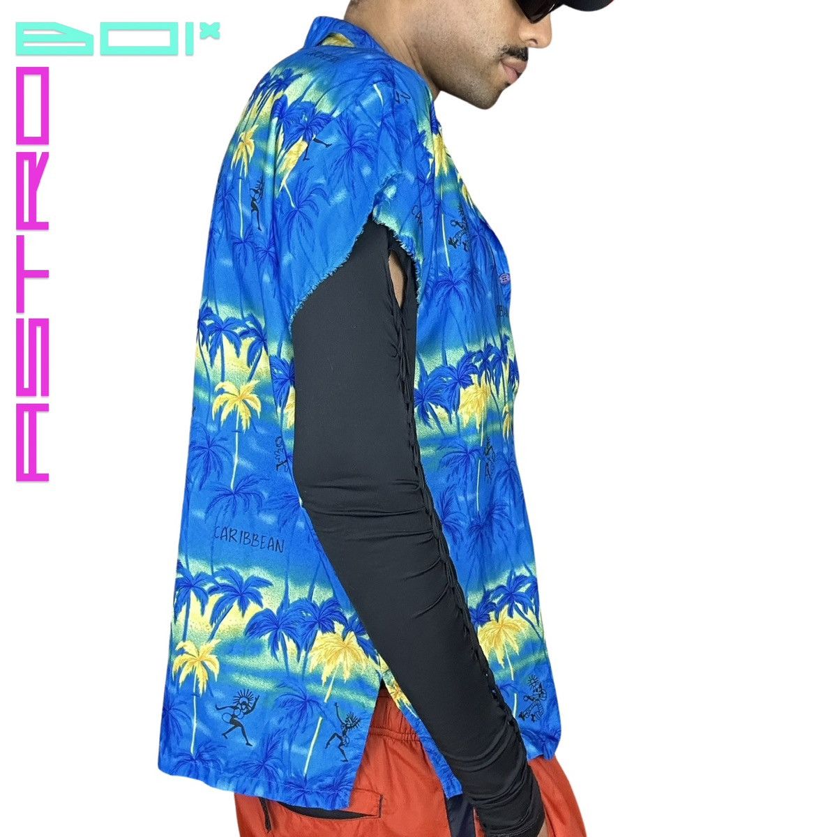 Vintage ASTROBOI* ASYMMETRIC BAHAMAS 🇧🇸 SHIRT Size US L / EU 52-54 / 3 - 5 Thumbnail