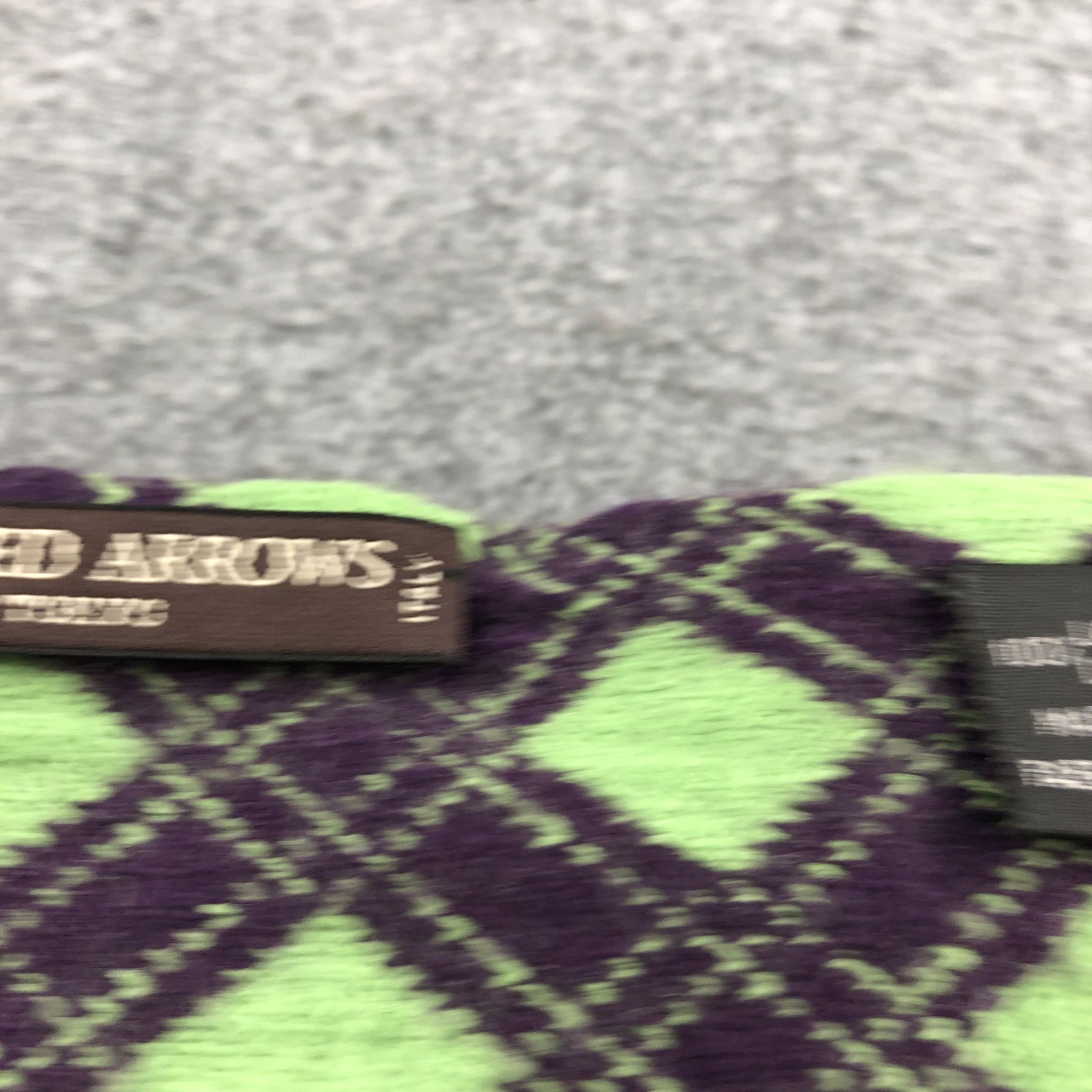 United Arrows United Arrows Argyle Wool Scarf Muffler V786 Size ONE SIZE - 5 Thumbnail