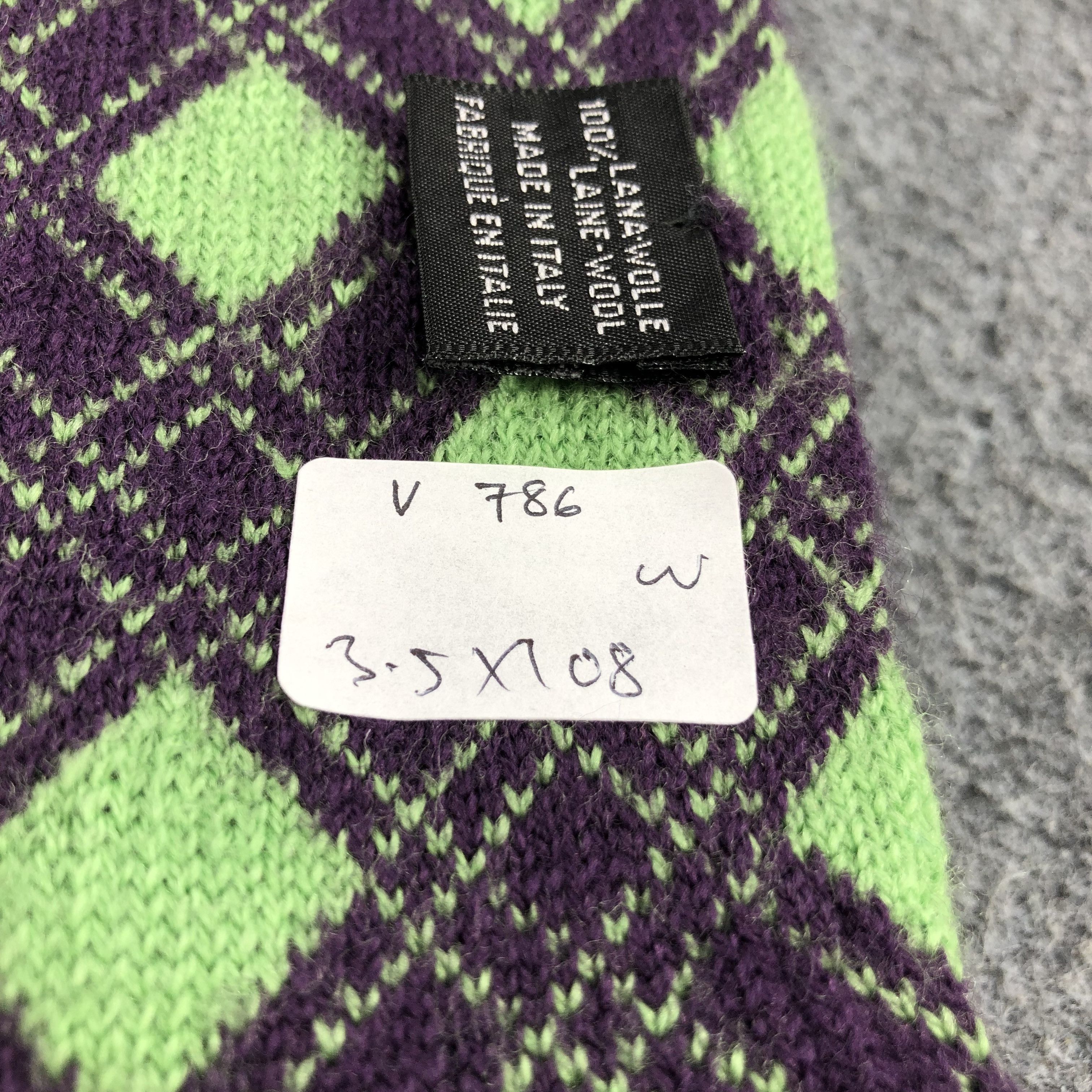 United Arrows United Arrows Argyle Wool Scarf Muffler V786 Size ONE SIZE - 8 Thumbnail