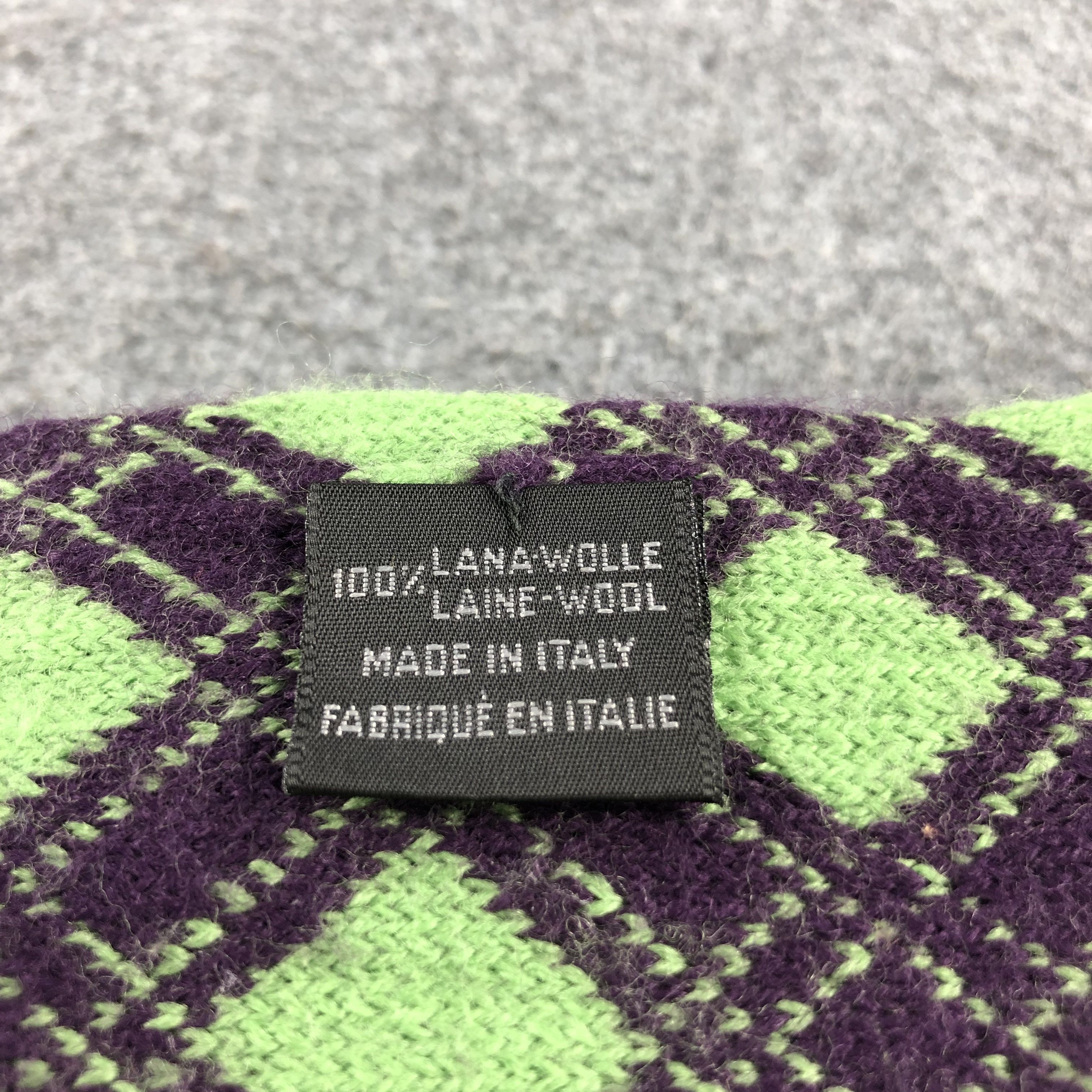 United Arrows United Arrows Argyle Wool Scarf Muffler V786 Size ONE SIZE - 6 Thumbnail