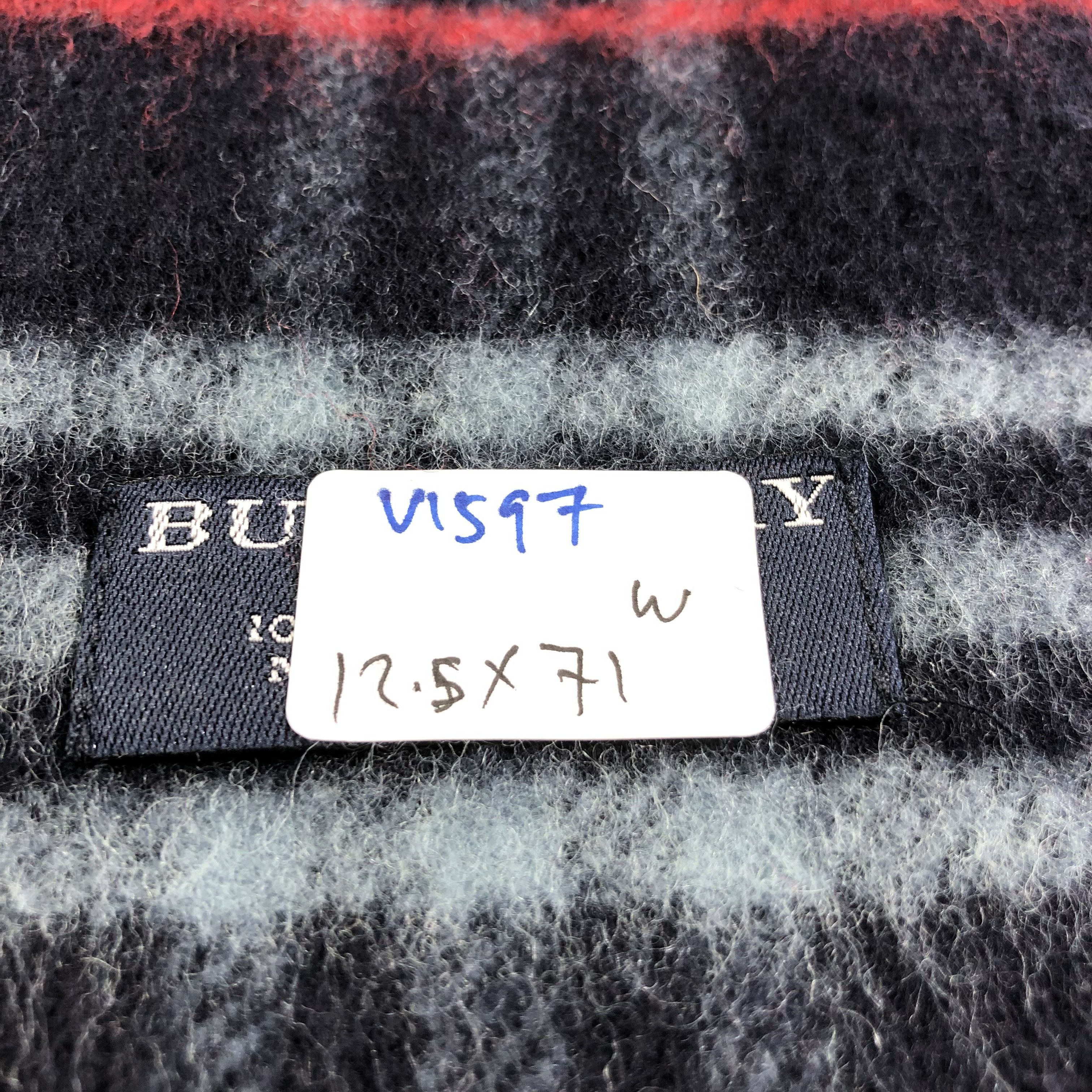 Burberry Burberry Blue Nova Check Wool Scarf Muffler V1597 Size ONE SIZE - 9 Thumbnail