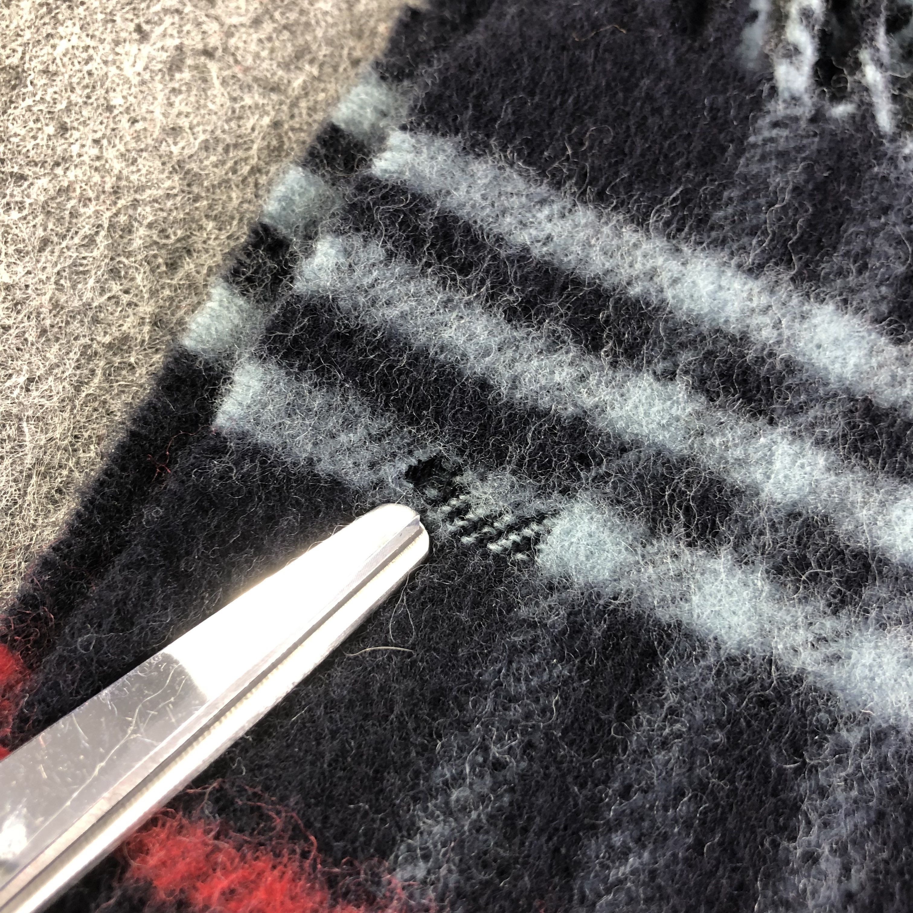 Burberry Burberry Blue Nova Check Wool Scarf Muffler V1597 Size ONE SIZE - 7 Thumbnail