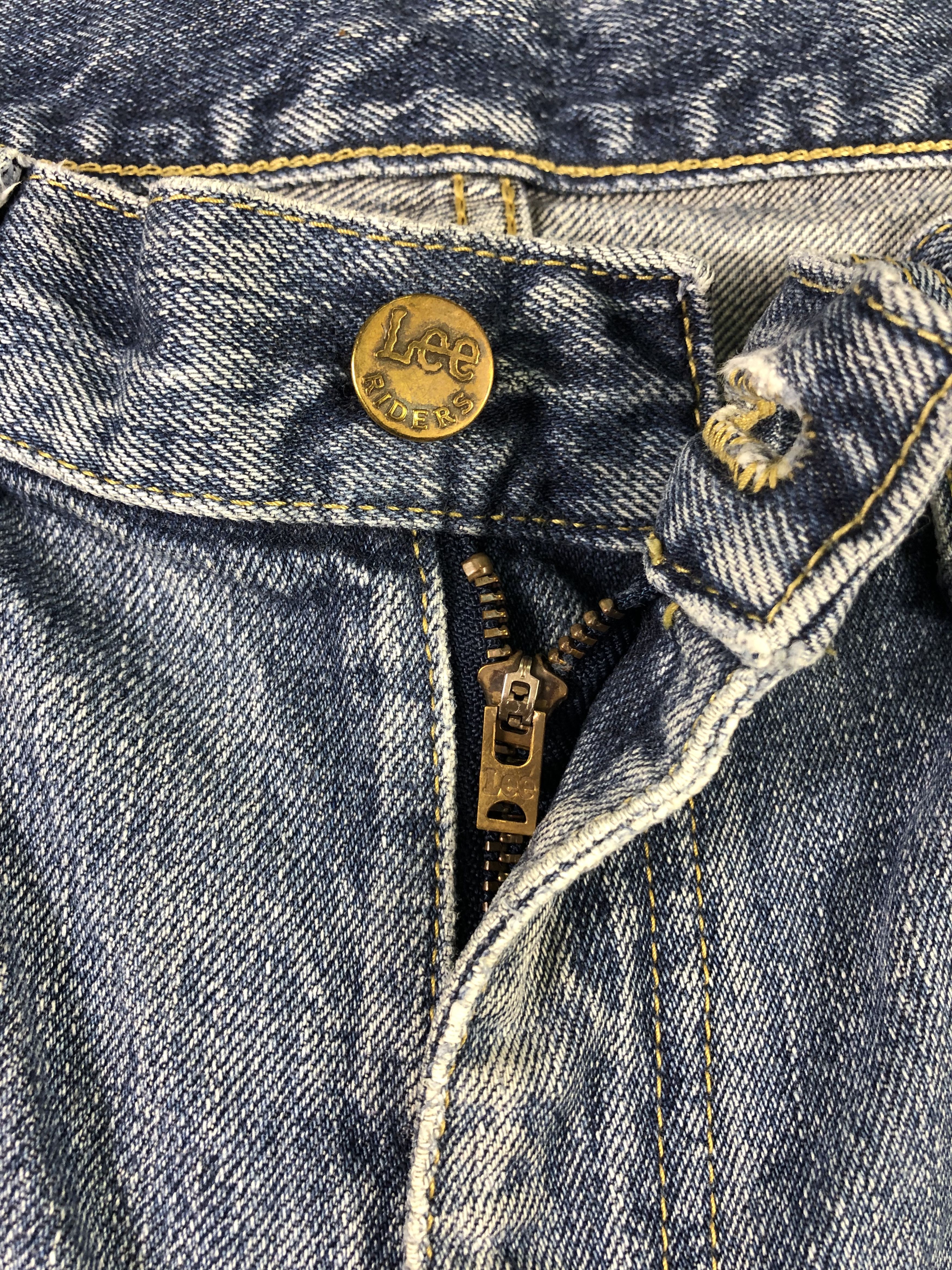 Wash Blue Lee Riders Denim Jeans 34x26.5
