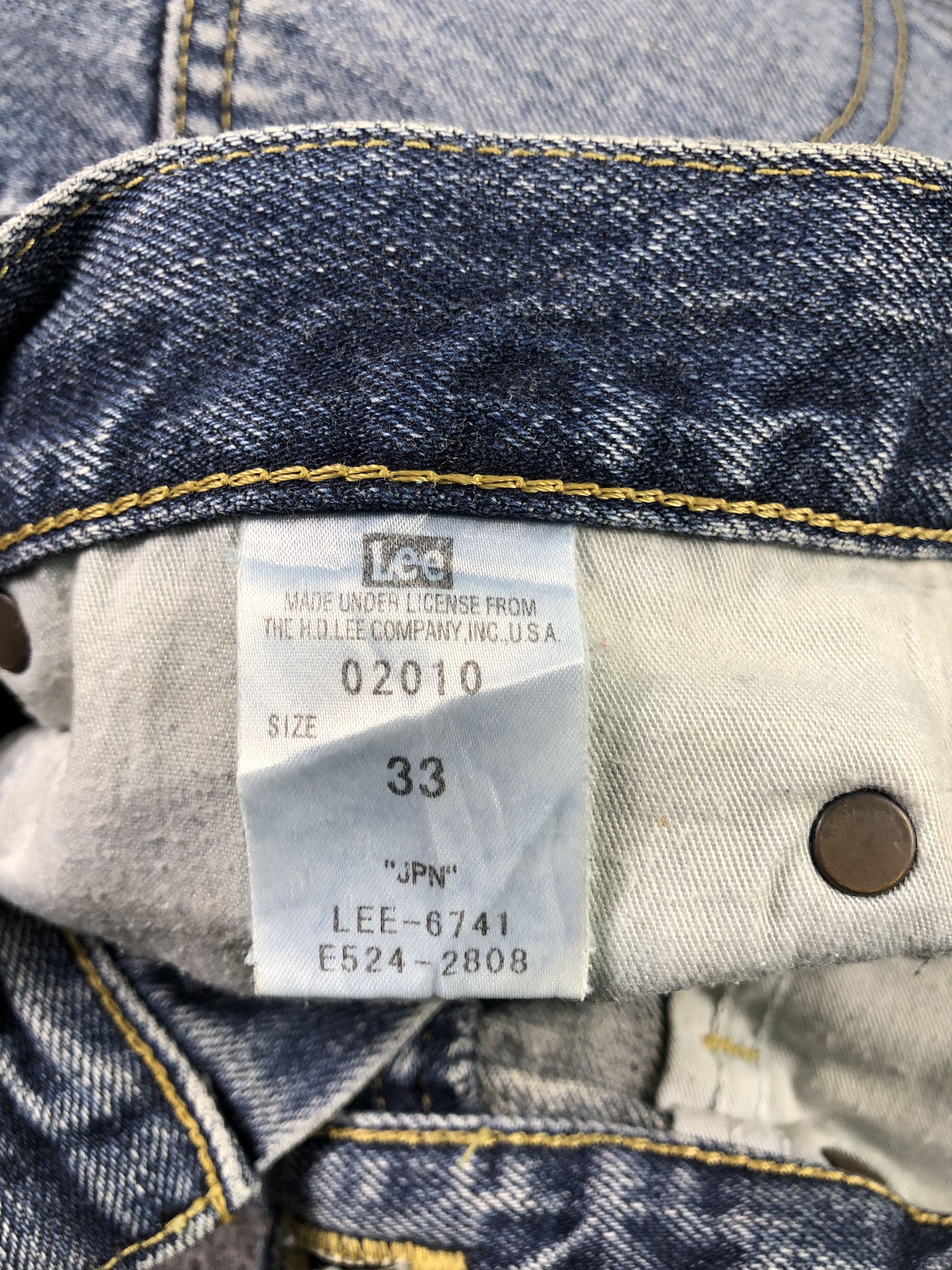 Wash Blue Lee Riders Denim Jeans 34x26.5