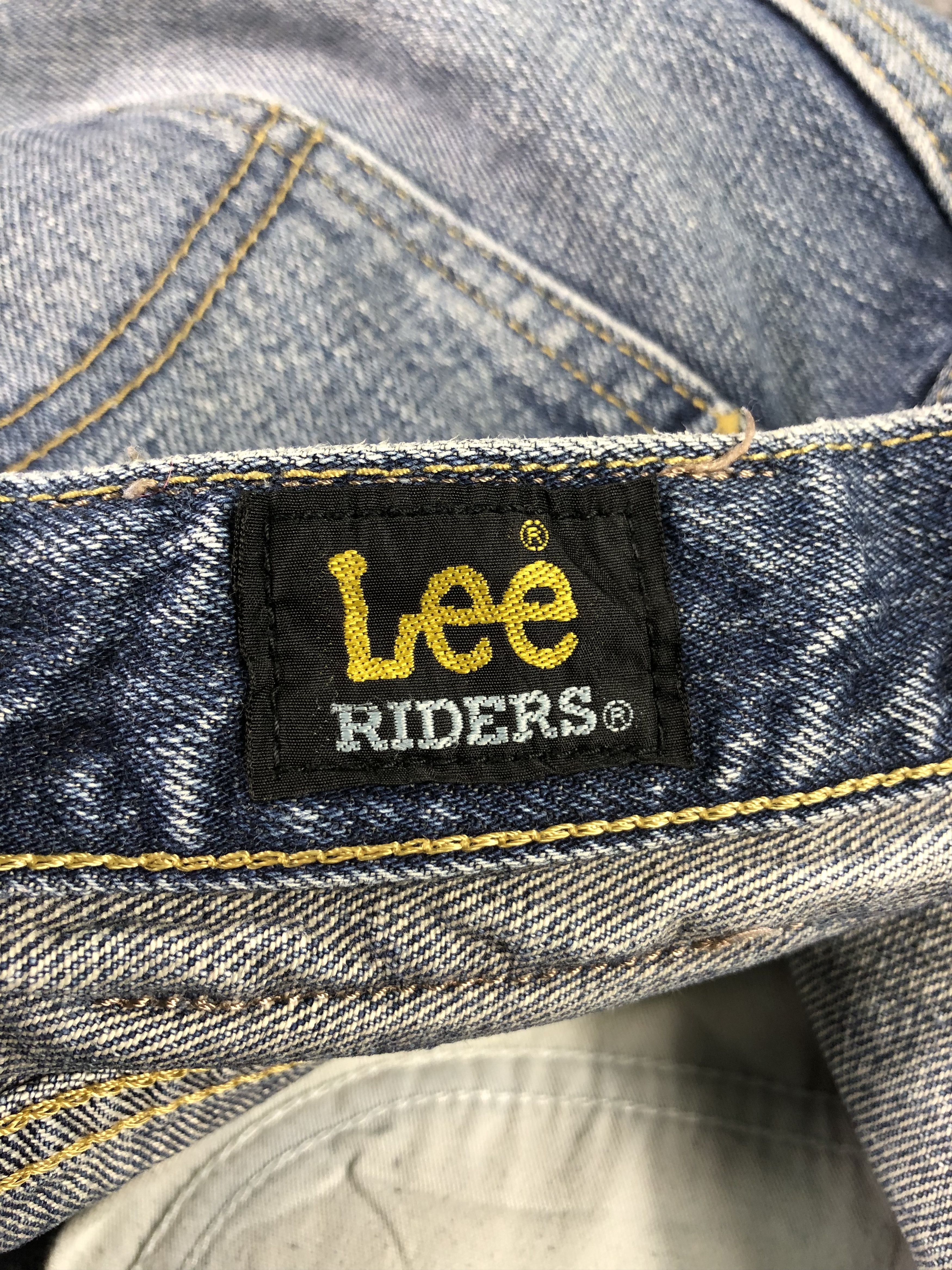 Wash Blue Lee Riders Denim Jeans 34x26.5