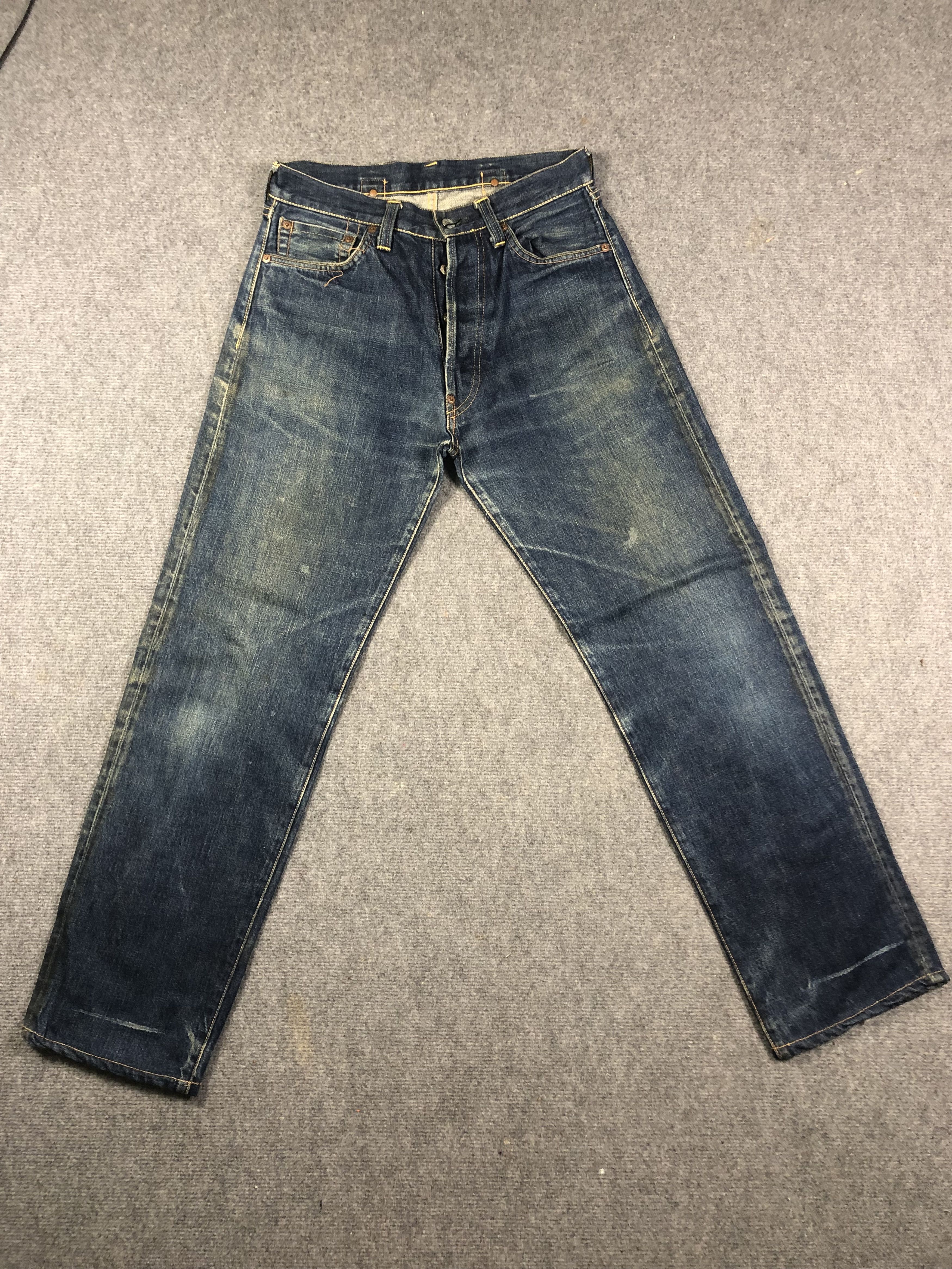 image of Evisu x Vintage Evis Selvedge Denim 30X29.5 in Blue, Men's