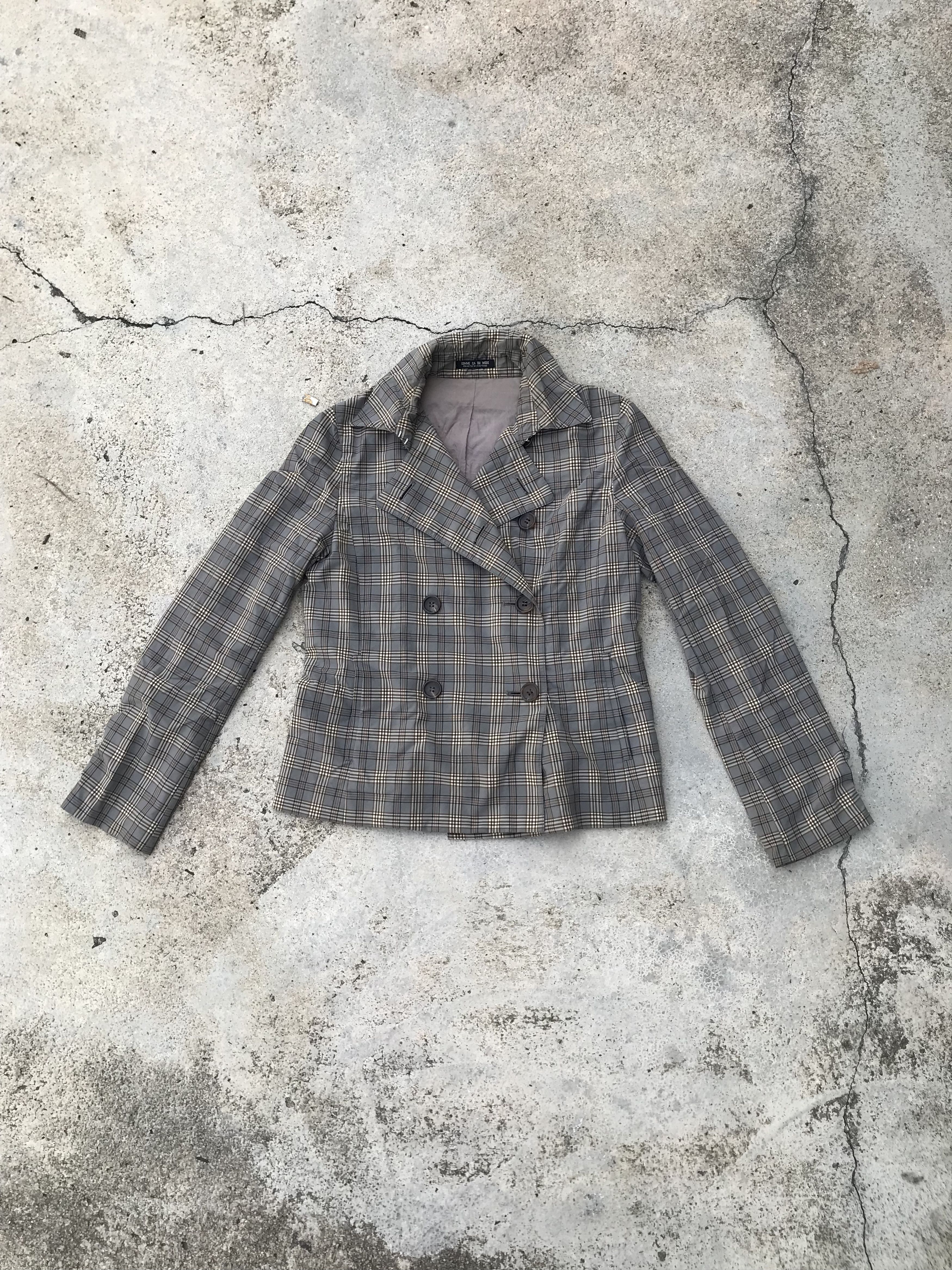 Comme Ca Ism Comme Ca double Breast Tartan Jacket Size US S / EU 44-46 / 1 - 2 Thumbnail