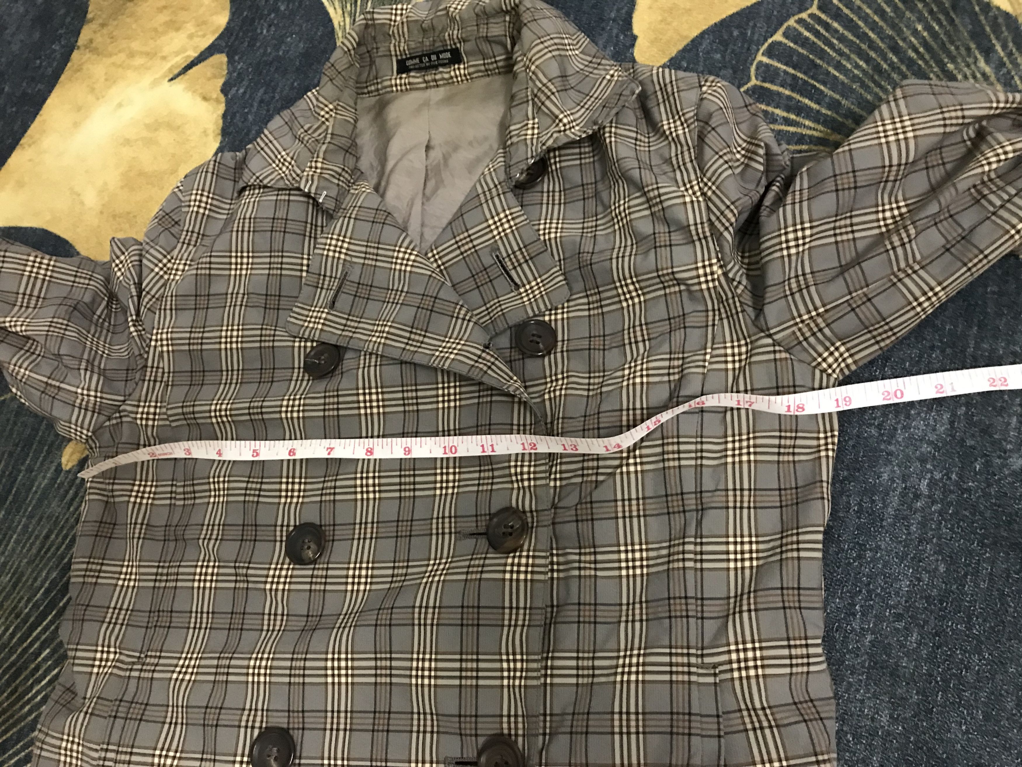 Comme Ca Ism Comme Ca double Breast Tartan Jacket Size US S / EU 44-46 / 1 - 4 Thumbnail