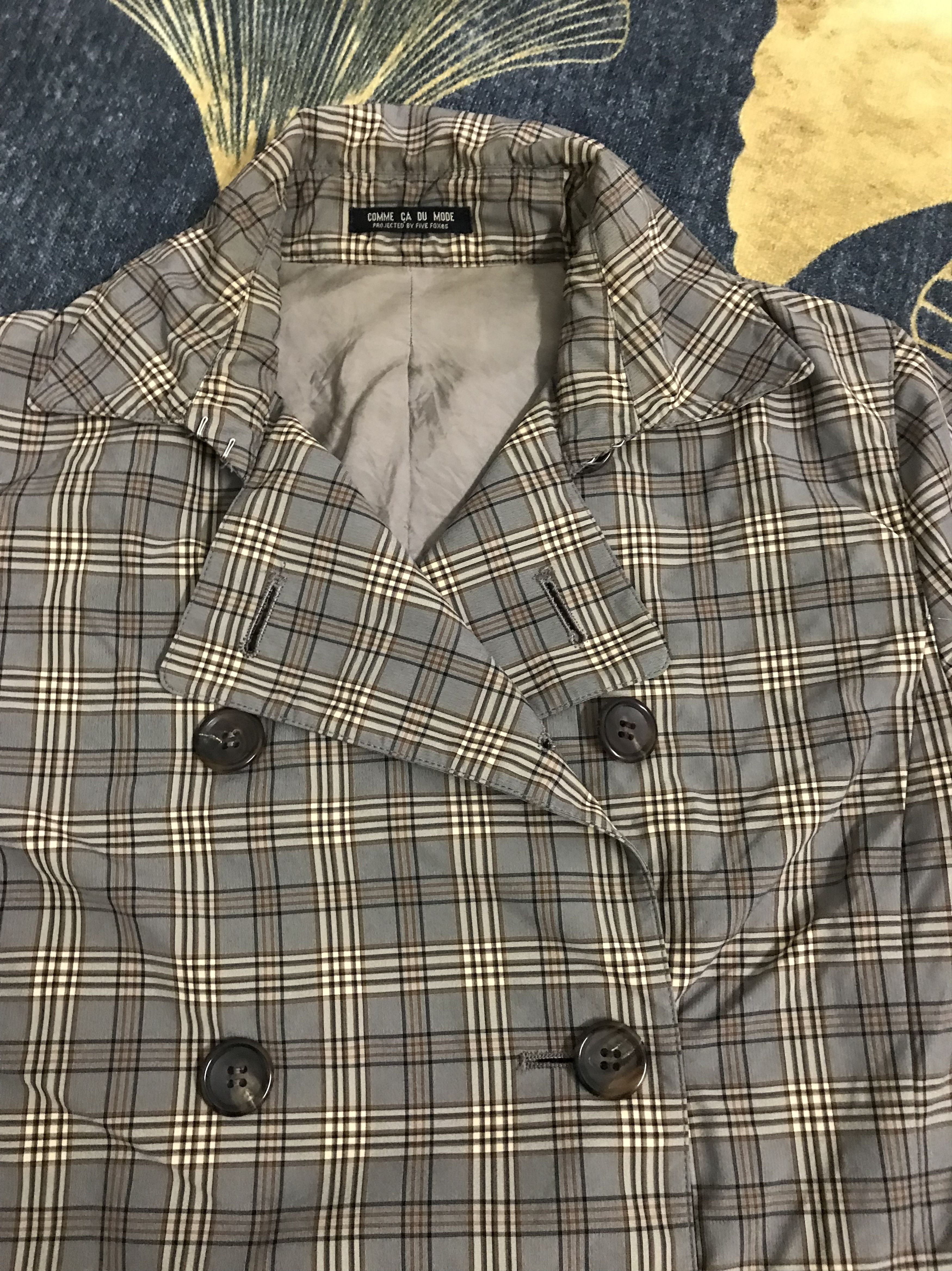 Comme Ca Ism Comme Ca double Breast Tartan Jacket Size US S / EU 44-46 / 1 - 8 Thumbnail