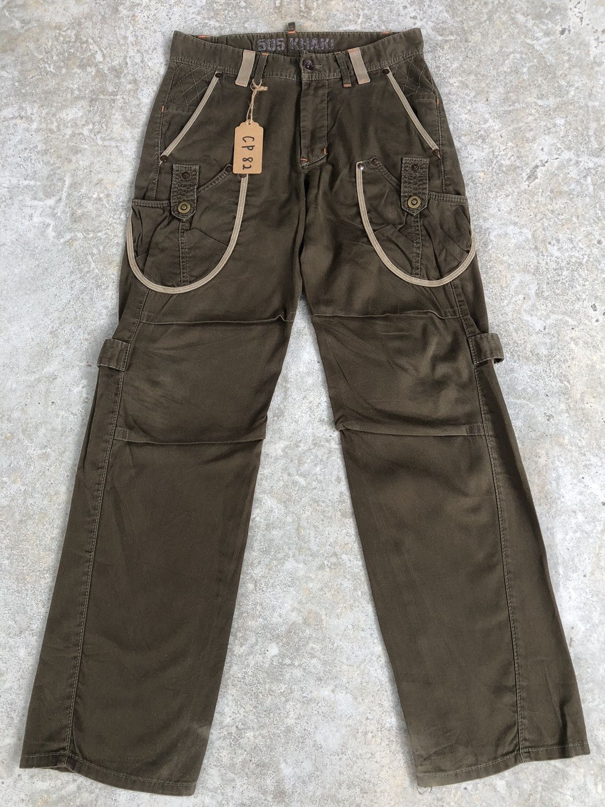 If Six Was Nine Edwin 505 Flared Pants Cargo Pants Tactical Multipocket Size US 31 - 1 Thumbnail