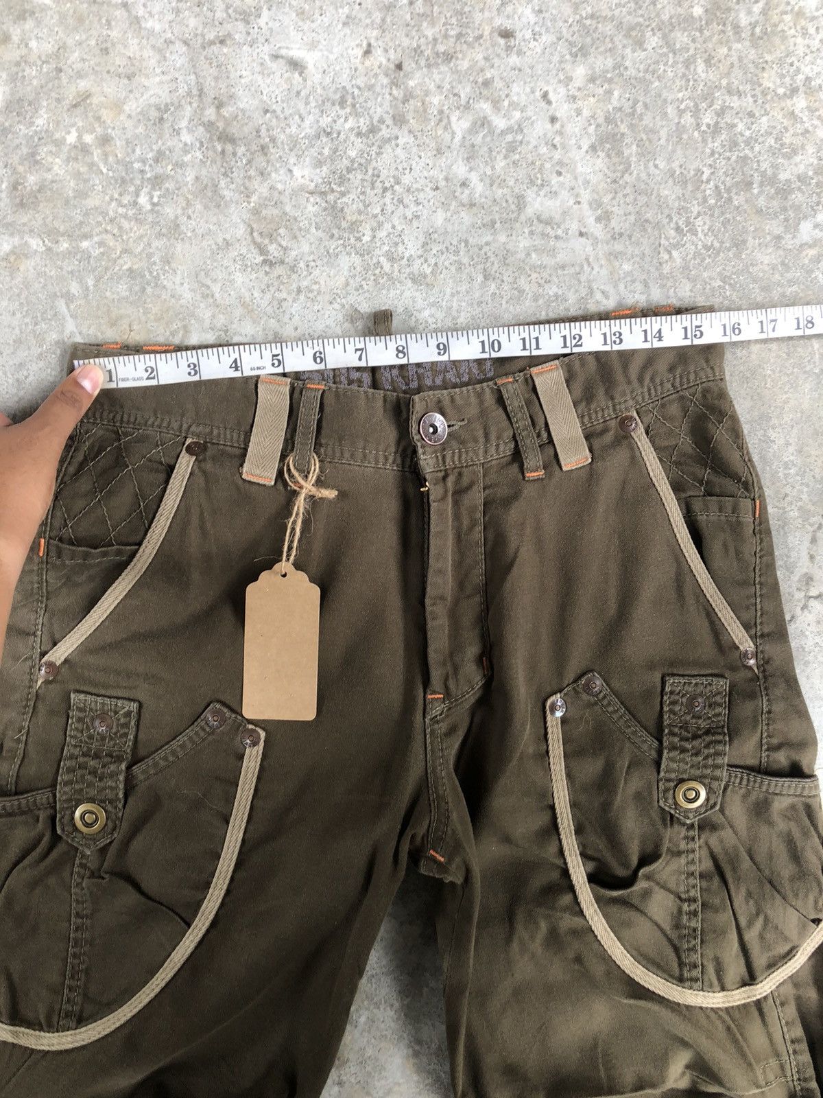 If Six Was Nine Edwin 505 Flared Pants Cargo Pants Tactical Multipocket Size US 31 - 16 Thumbnail