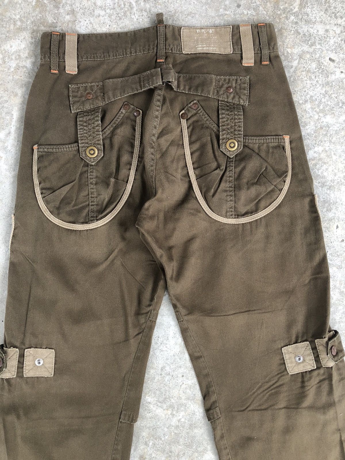 If Six Was Nine Edwin 505 Flared Pants Cargo Pants Tactical Multipocket Size US 31 - 8 Thumbnail