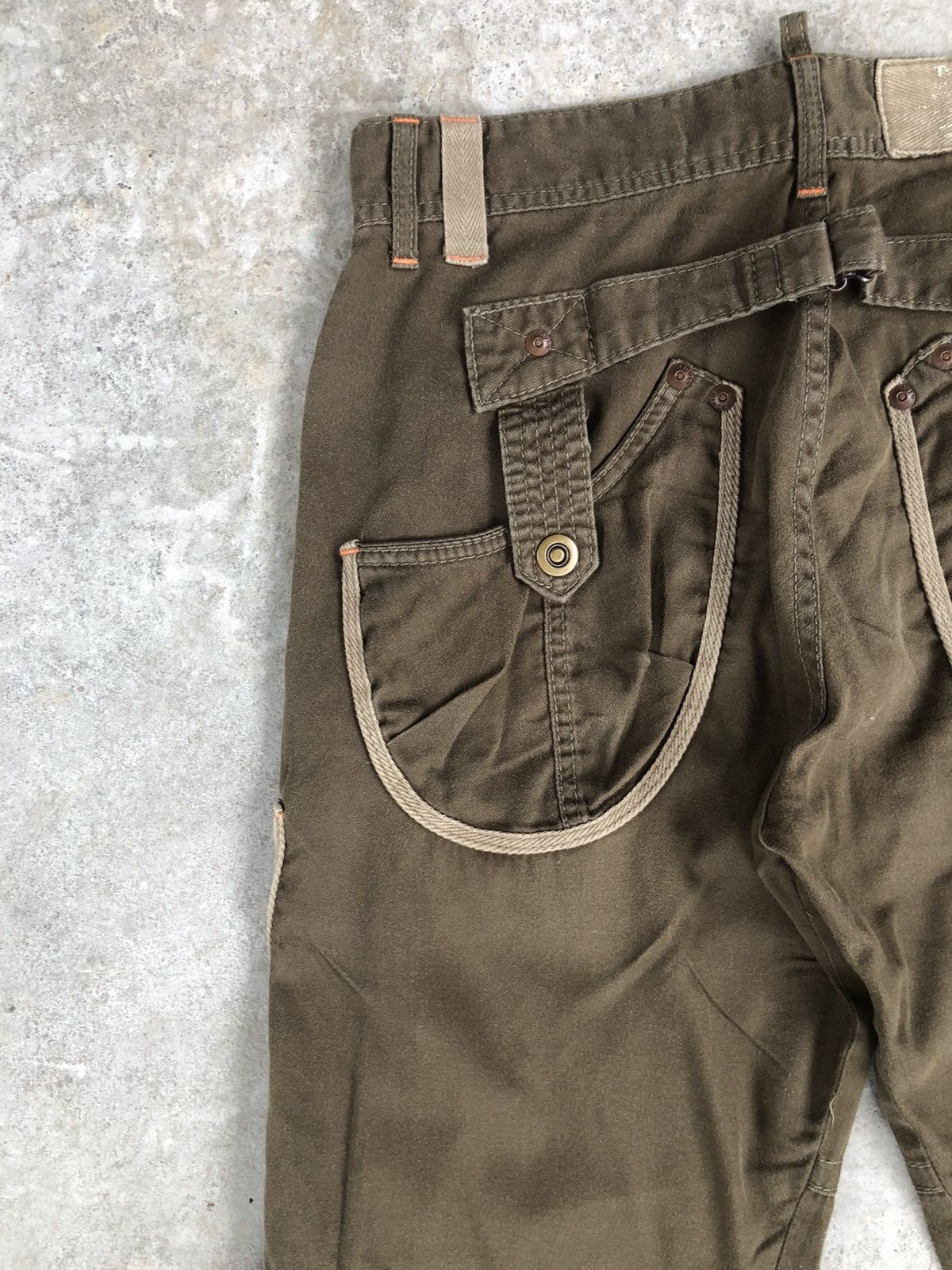 If Six Was Nine Edwin 505 Flared Pants Cargo Pants Tactical Multipocket Size US 31 - 9 Thumbnail