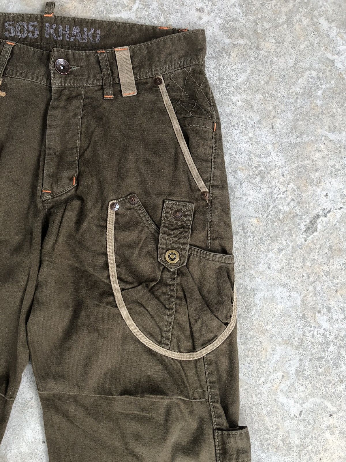 If Six Was Nine Edwin 505 Flared Pants Cargo Pants Tactical Multipocket Size US 31 - 5 Thumbnail