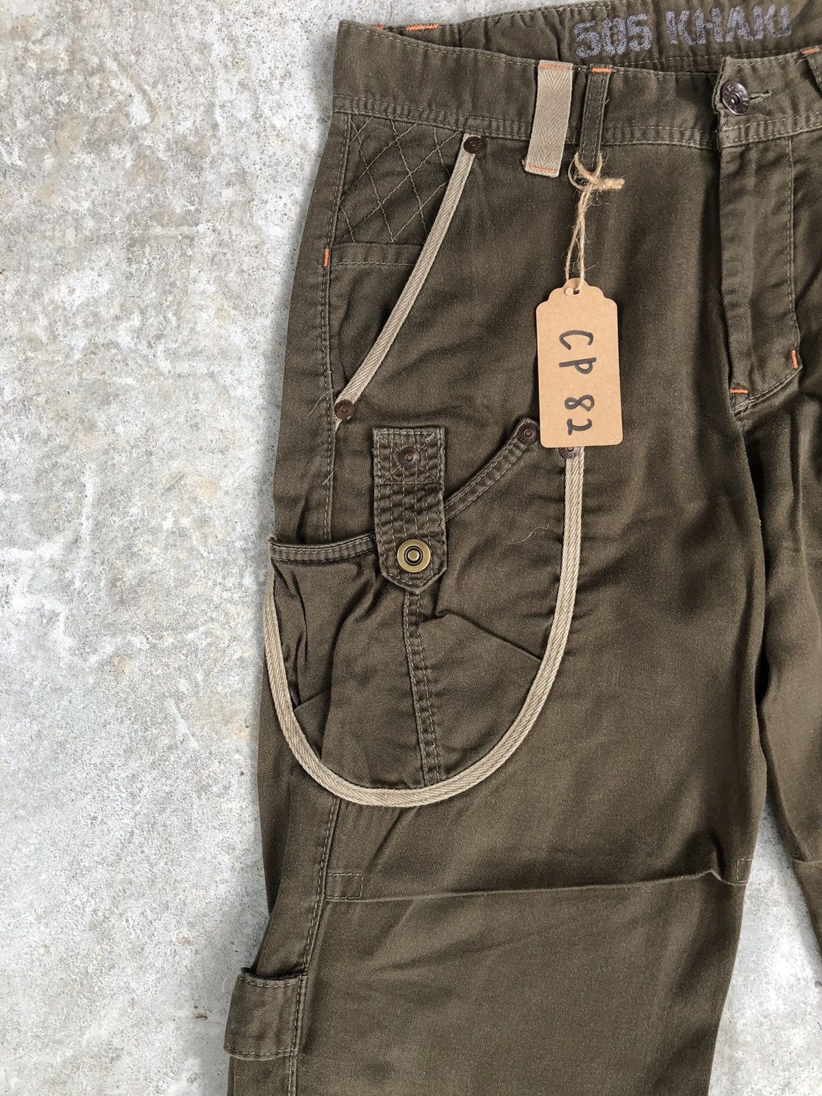 If Six Was Nine Edwin 505 Flared Pants Cargo Pants Tactical Multipocket Size US 31 - 4 Thumbnail