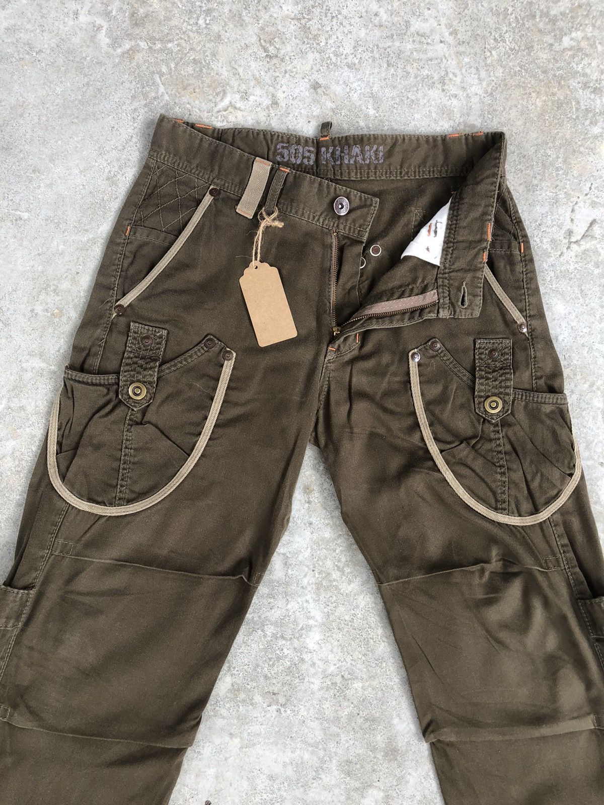 If Six Was Nine Edwin 505 Flared Pants Cargo Pants Tactical Multipocket Size US 31 - 3 Thumbnail