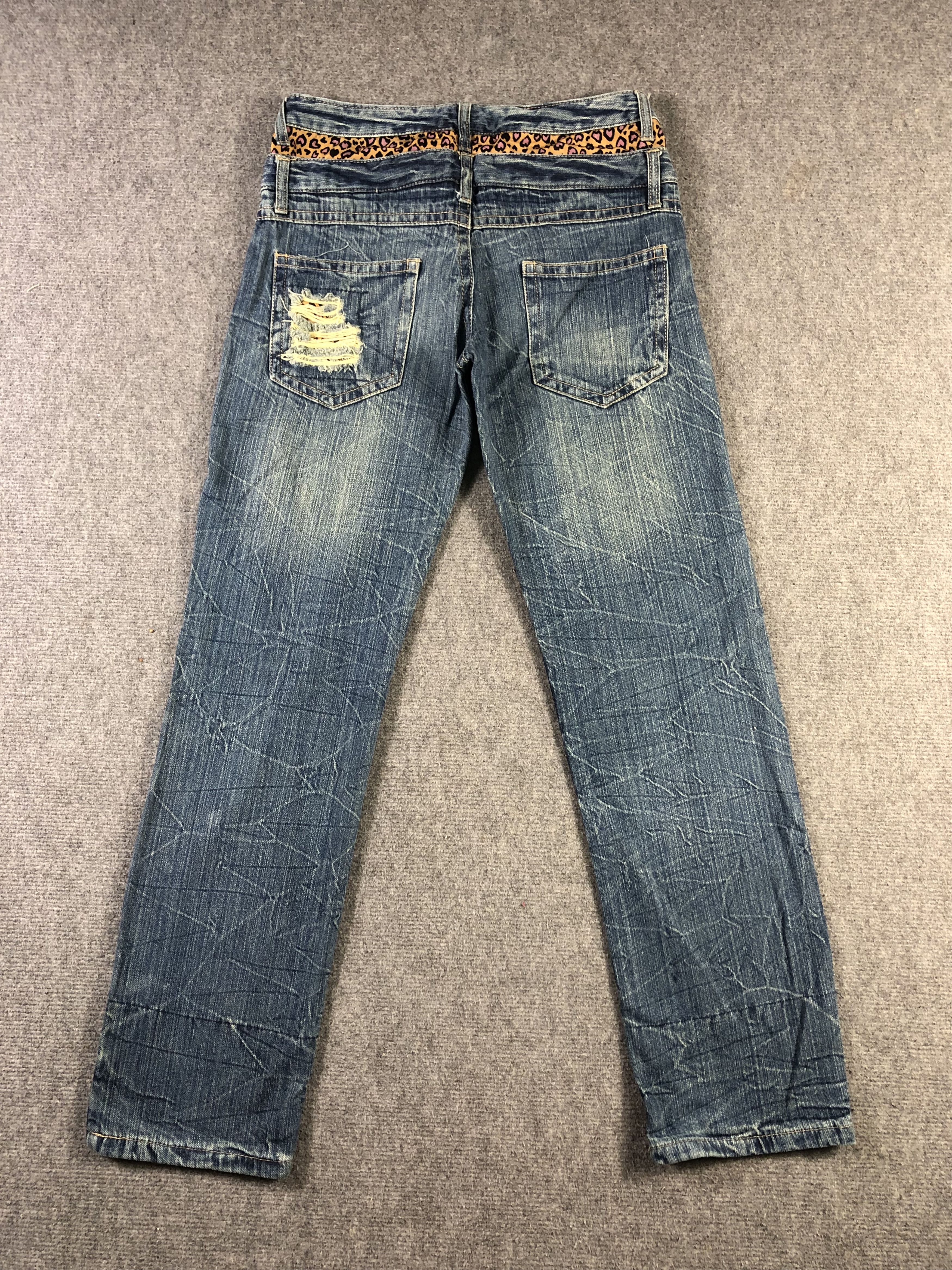 Other Distressed Blue Double Waist Jeans 30x30.5 Size 30" / US 8 / IT 44 - 14 Thumbnail