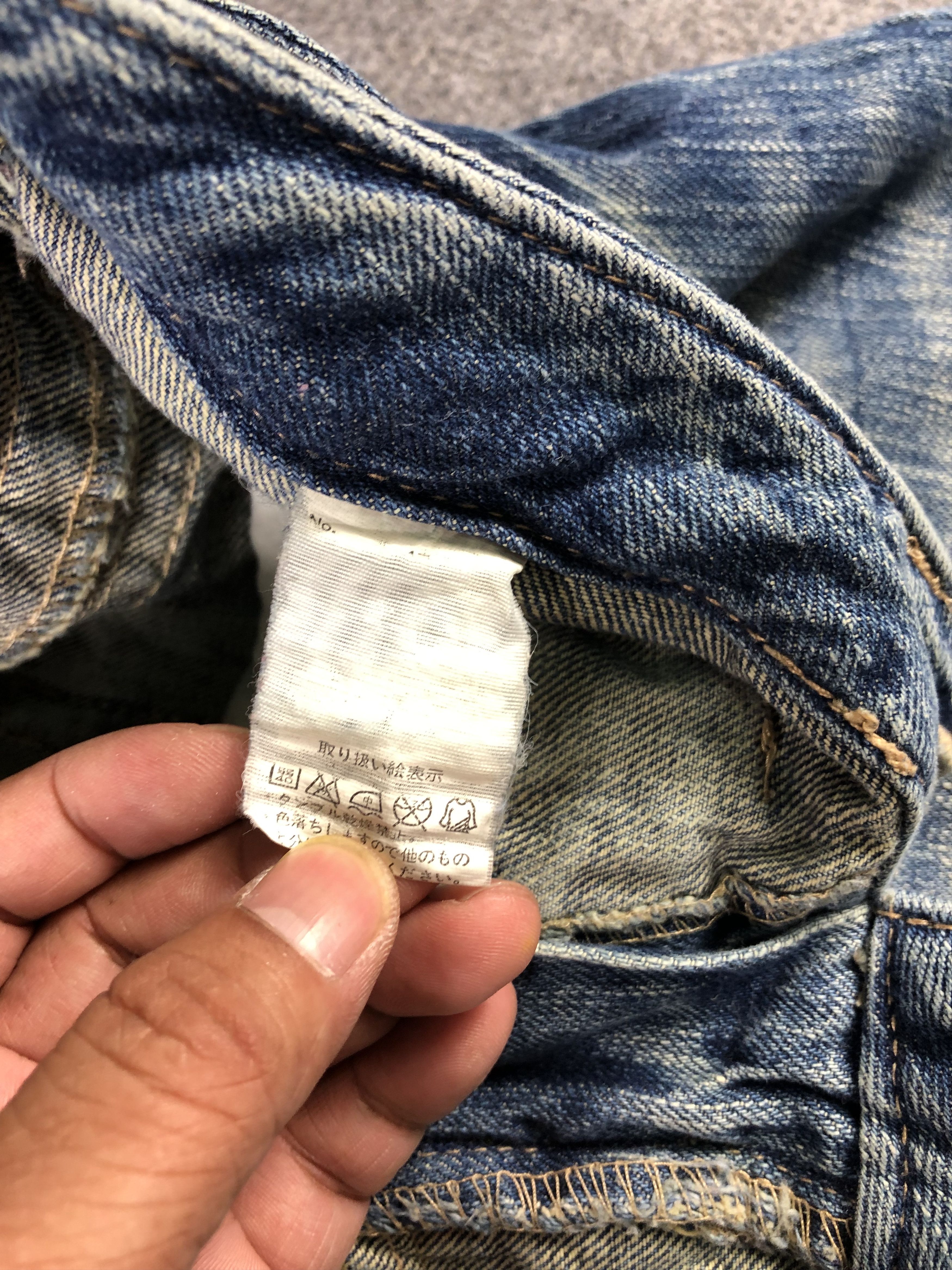 Other Distressed Blue Double Waist Jeans 30x30.5 Size 30" / US 8 / IT 44 - 4 Thumbnail