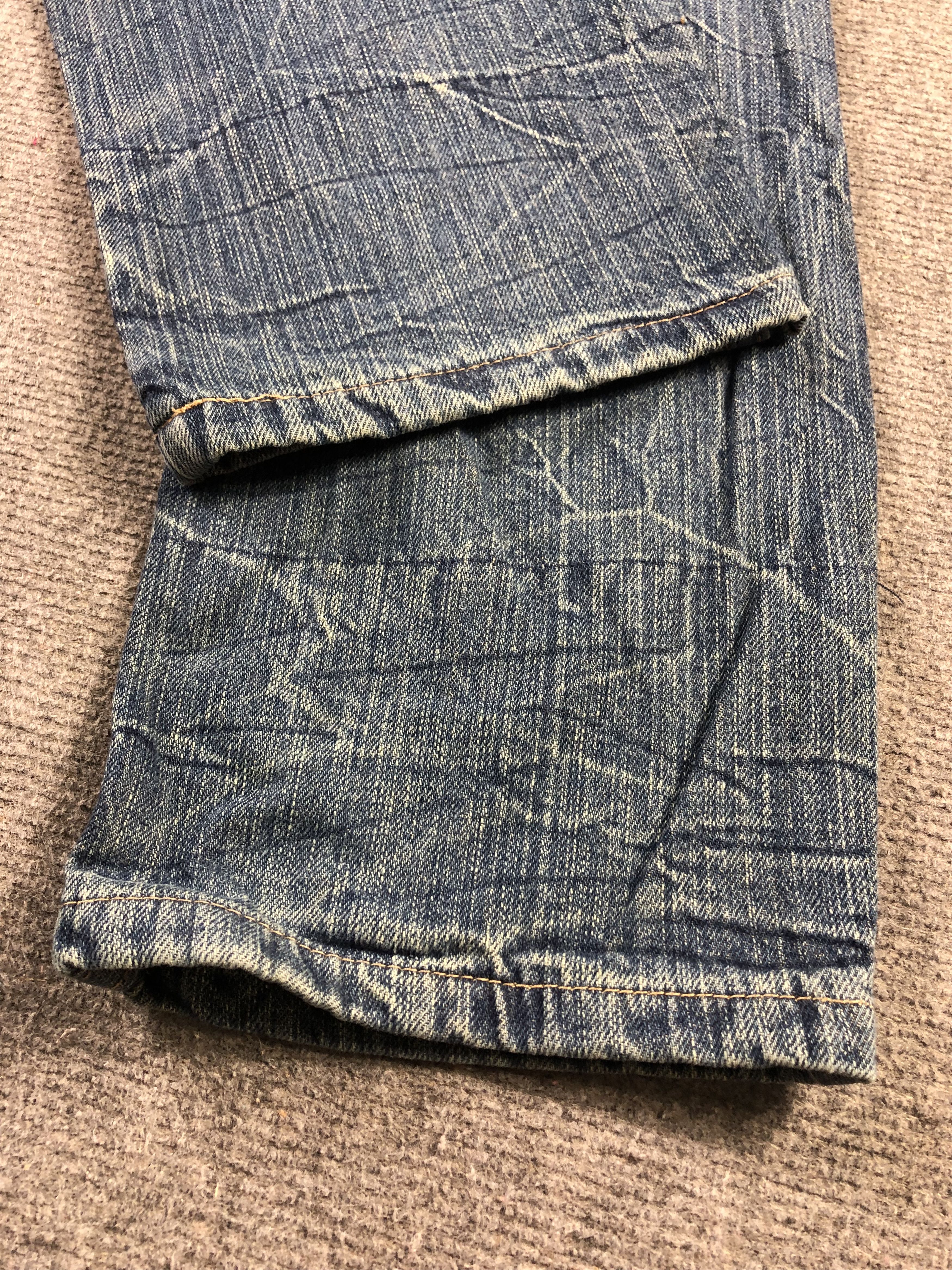 Other Distressed Blue Double Waist Jeans 30x30.5 Size 30" / US 8 / IT 44 - 12 Thumbnail