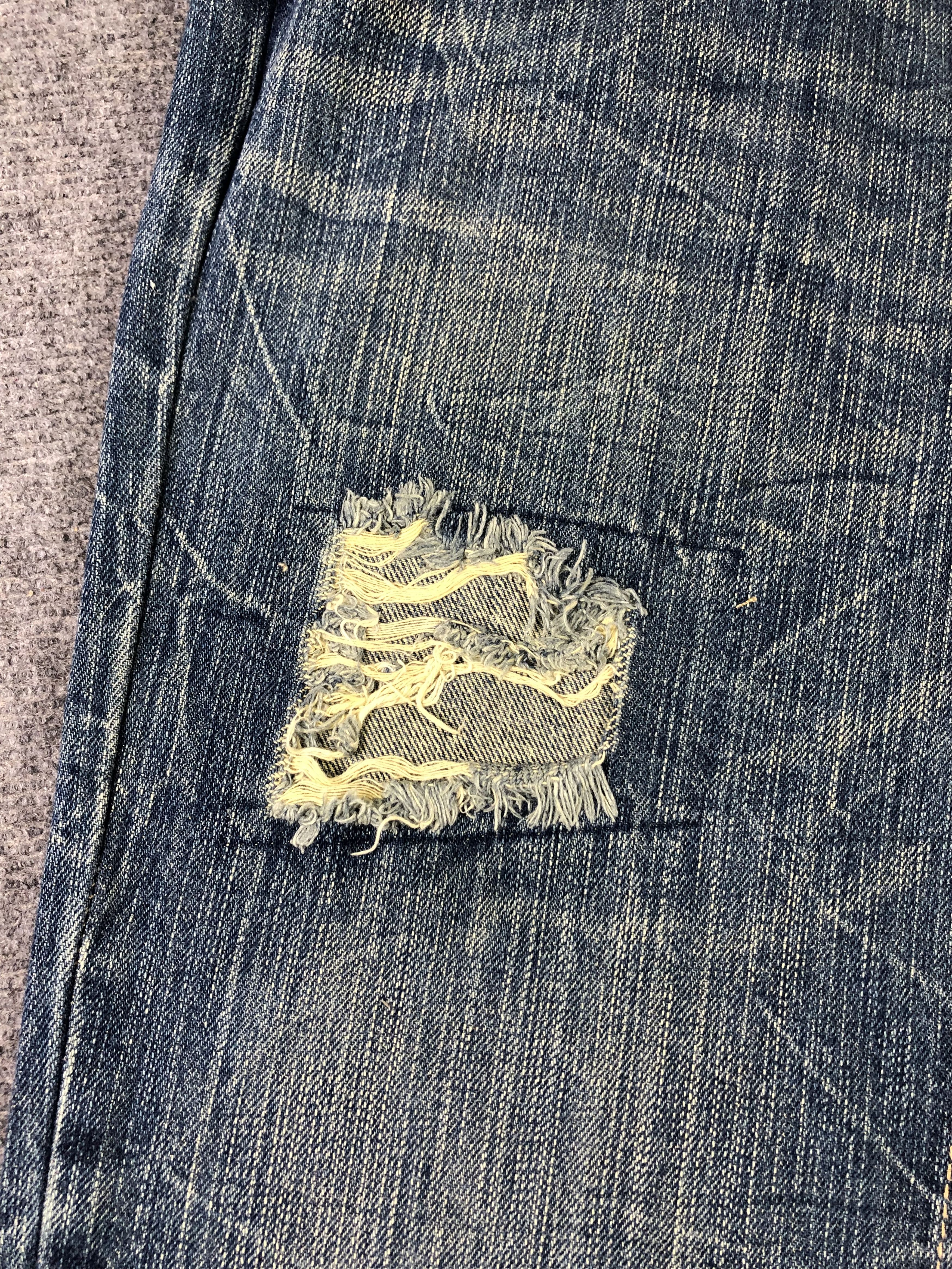 Other Distressed Blue Double Waist Jeans 30x30.5 Size 30" / US 8 / IT 44 - 8 Thumbnail