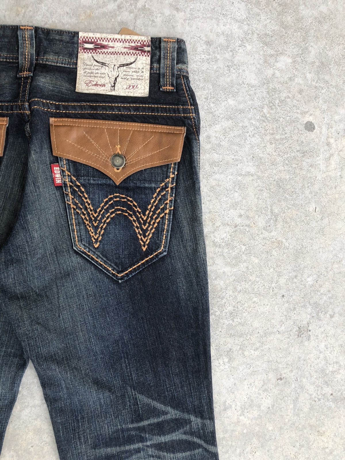 If Six Was Nine Flare Jeans Edwin XV Distressed Jeans Size US 32 / EU 48 - 10 Thumbnail