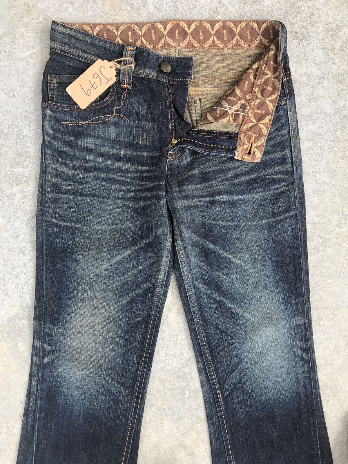 If Six Was Nine Flare Jeans Edwin XV Distressed Jeans Size US 32 / EU 48 - 3 Thumbnail