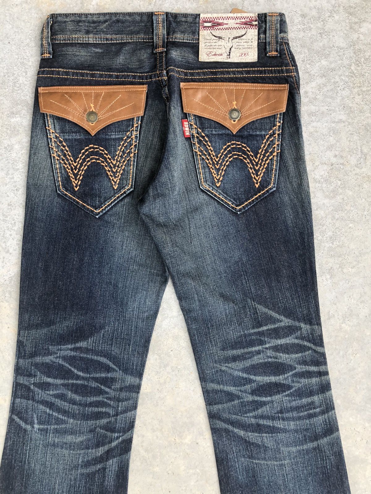 If Six Was Nine Flare Jeans Edwin XV Distressed Jeans Size US 32 / EU 48 - 8 Thumbnail