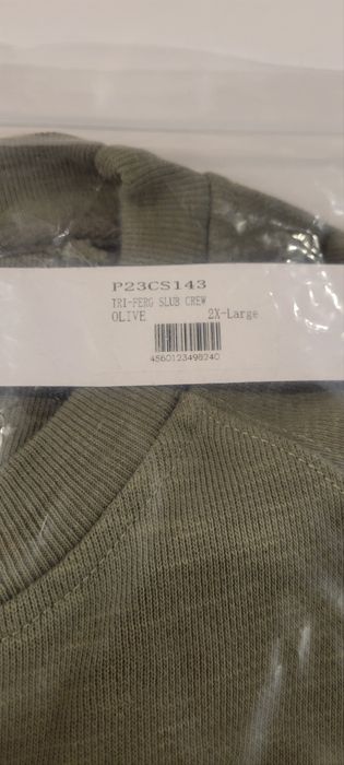 Palace SLUB CREW CREWNECK SWEATSHIRT TRI FERG OLIVE XXL 2XL