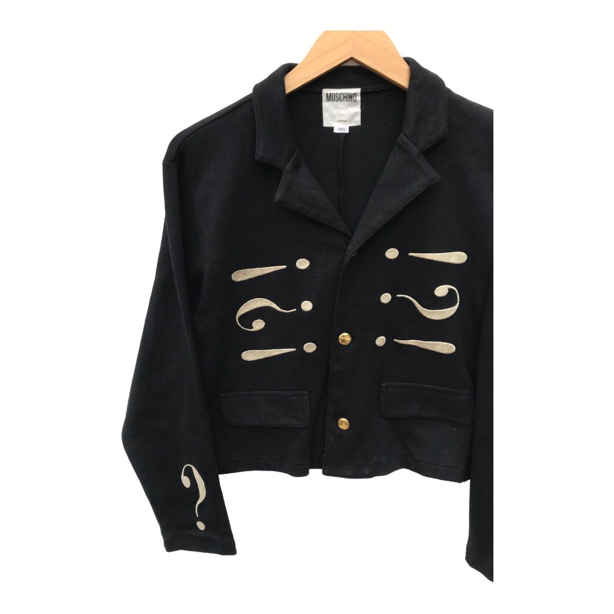 Moschino Vintage Moschino Junior Embroidery Cropped Jacket Size M / US 6-8 / IT 42-44 - 4 Thumbnail