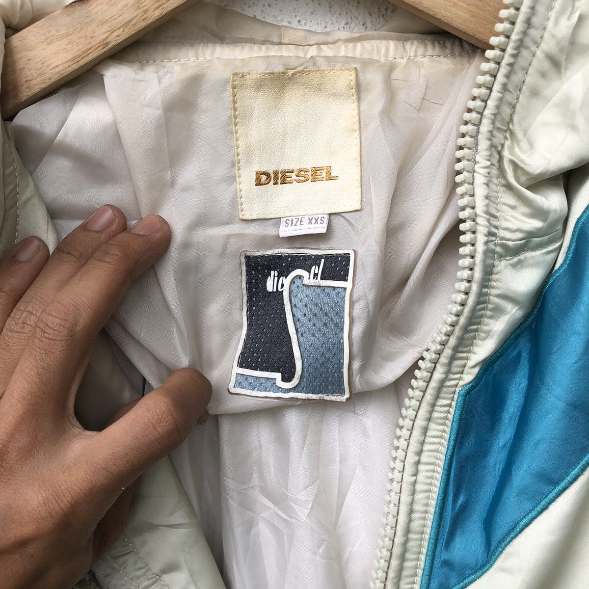 Diesel 🔥VINTAGE DIESEL HOODIE JACKET Size US XS / EU 42 / 0 - 8 Thumbnail