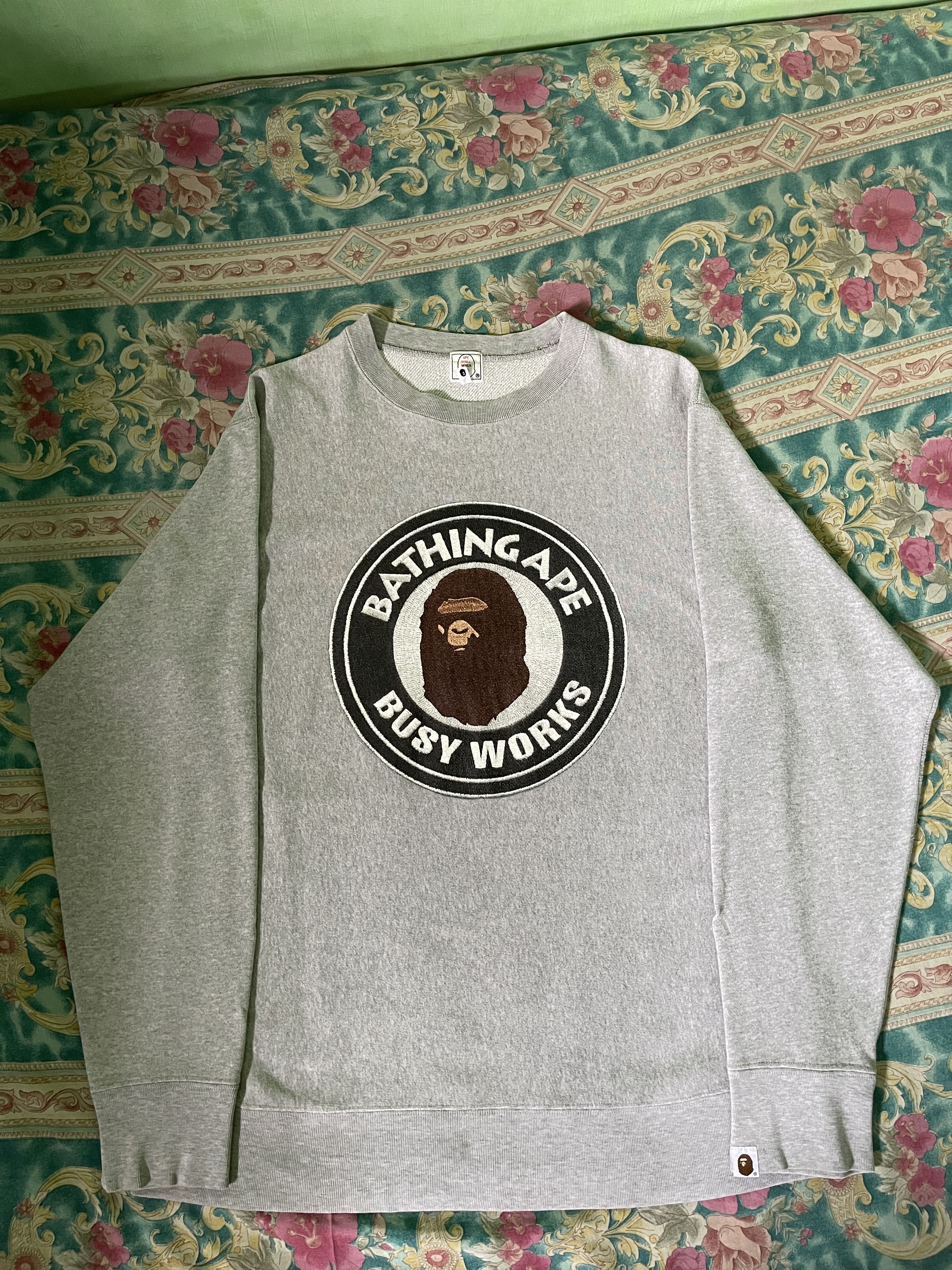 Bape Busy Works Crewneck Size US M / EU 48-50 / 2 - 4 Thumbnail